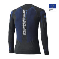 Held 3D Skin Cool Top Functional Shirt Black-Blue - Large