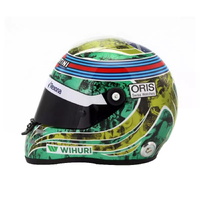 Miniature Schuberth Felipe Massa F1 Brazil 2016 Helmet - 1/2 Scale