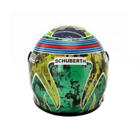 Miniature Schuberth Felipe Massa F1 Brazil 2016 Helmet - 1/2 Scale