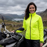 Held Hydro Gear Jacket Womens Black-Fluorescent Yellow - D-Small