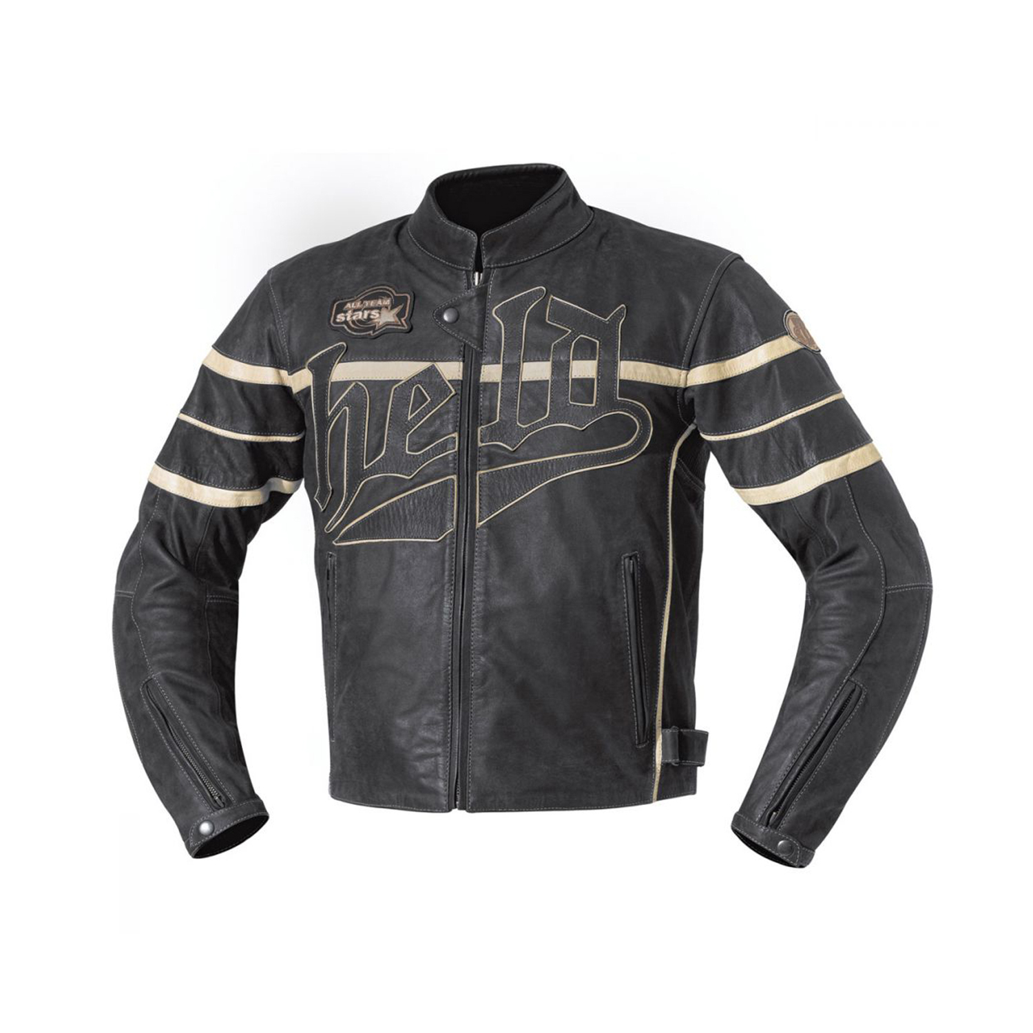 Held Aras Leather Jacket Black-Beige - 52