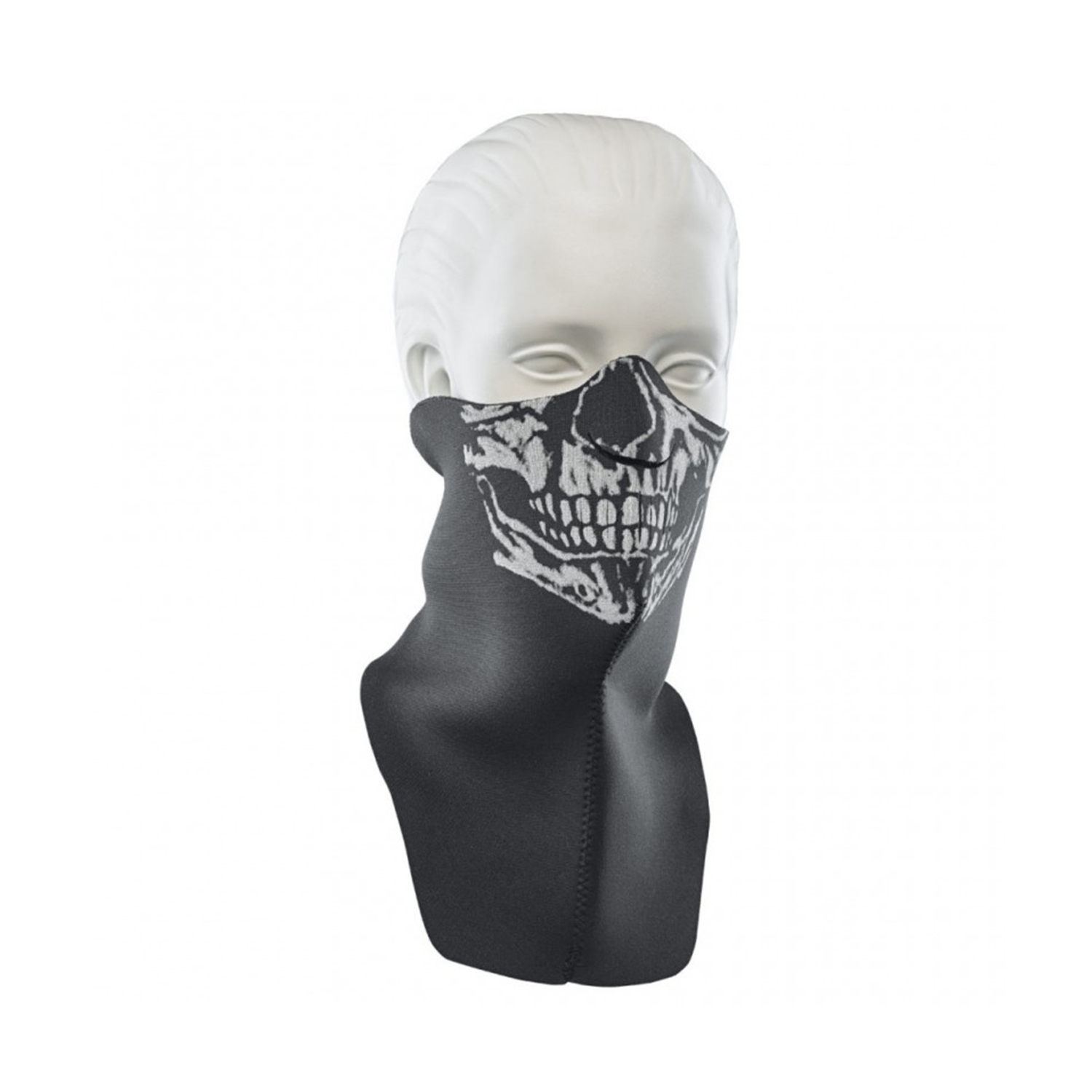 Held Neck and Face Warmer Black Skull - Large