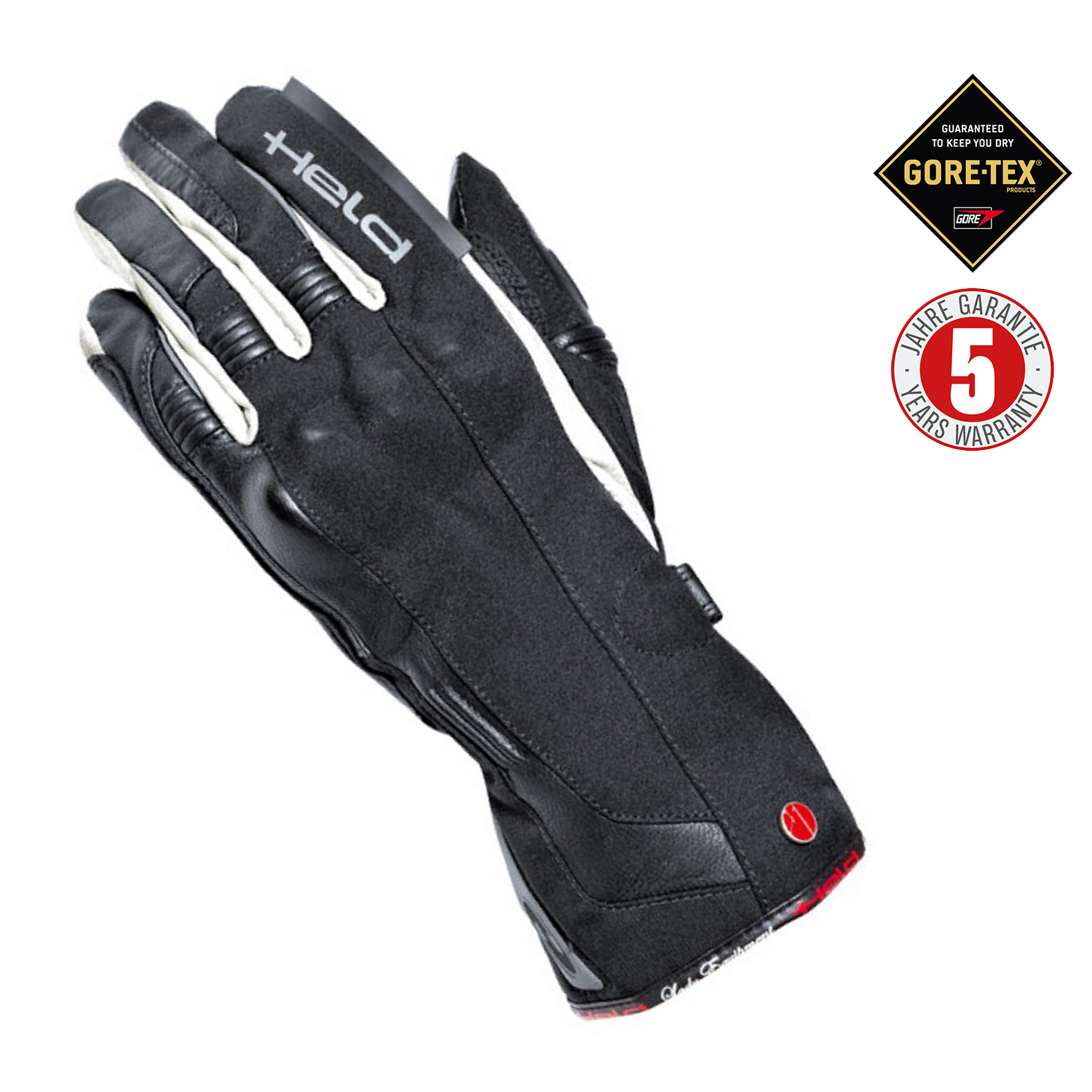 Held Rachel Gloves Black-White - D-7.5