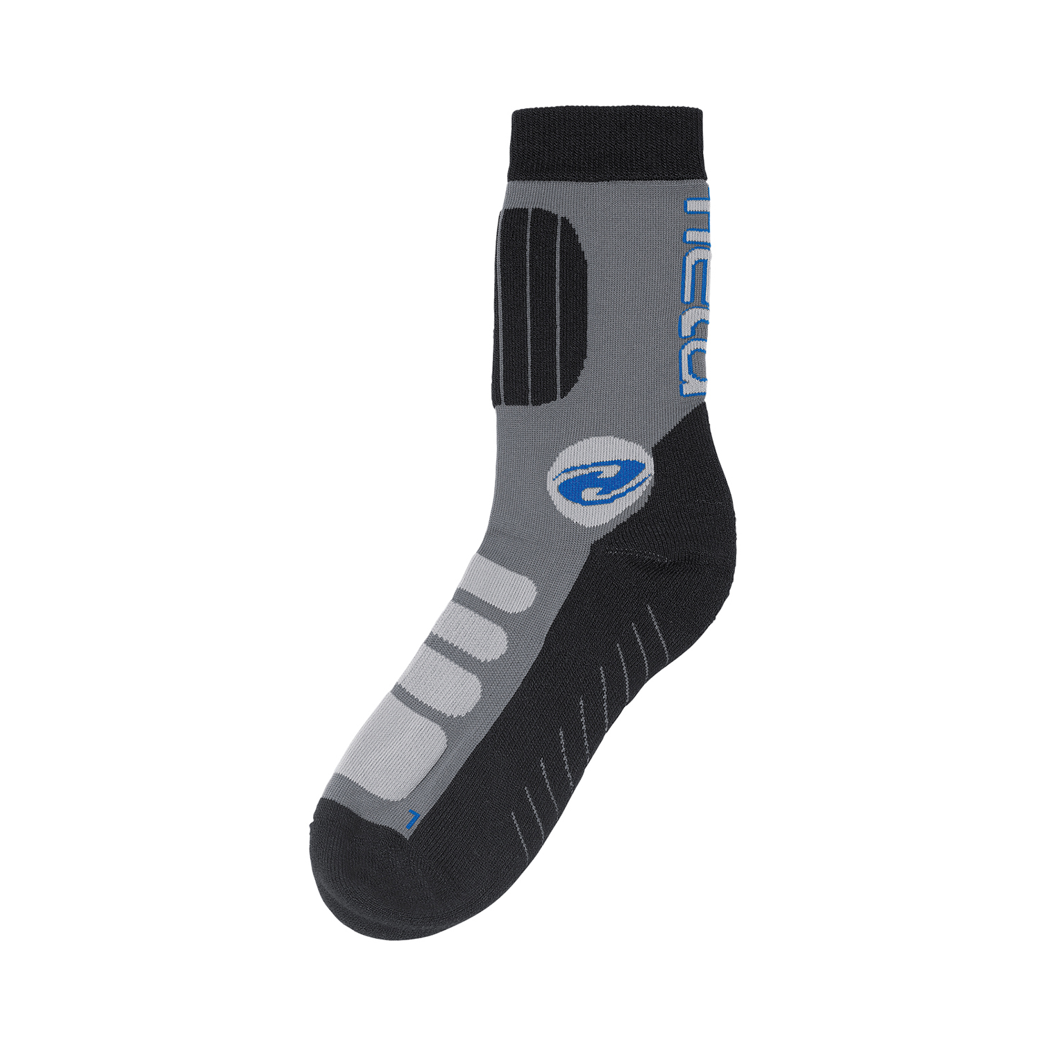 Held Bike Short Socks Grey-Black - Medium
