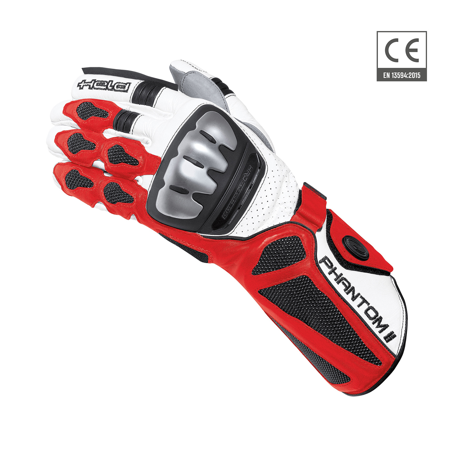 Held Phantom II Gloves White-Red - 8