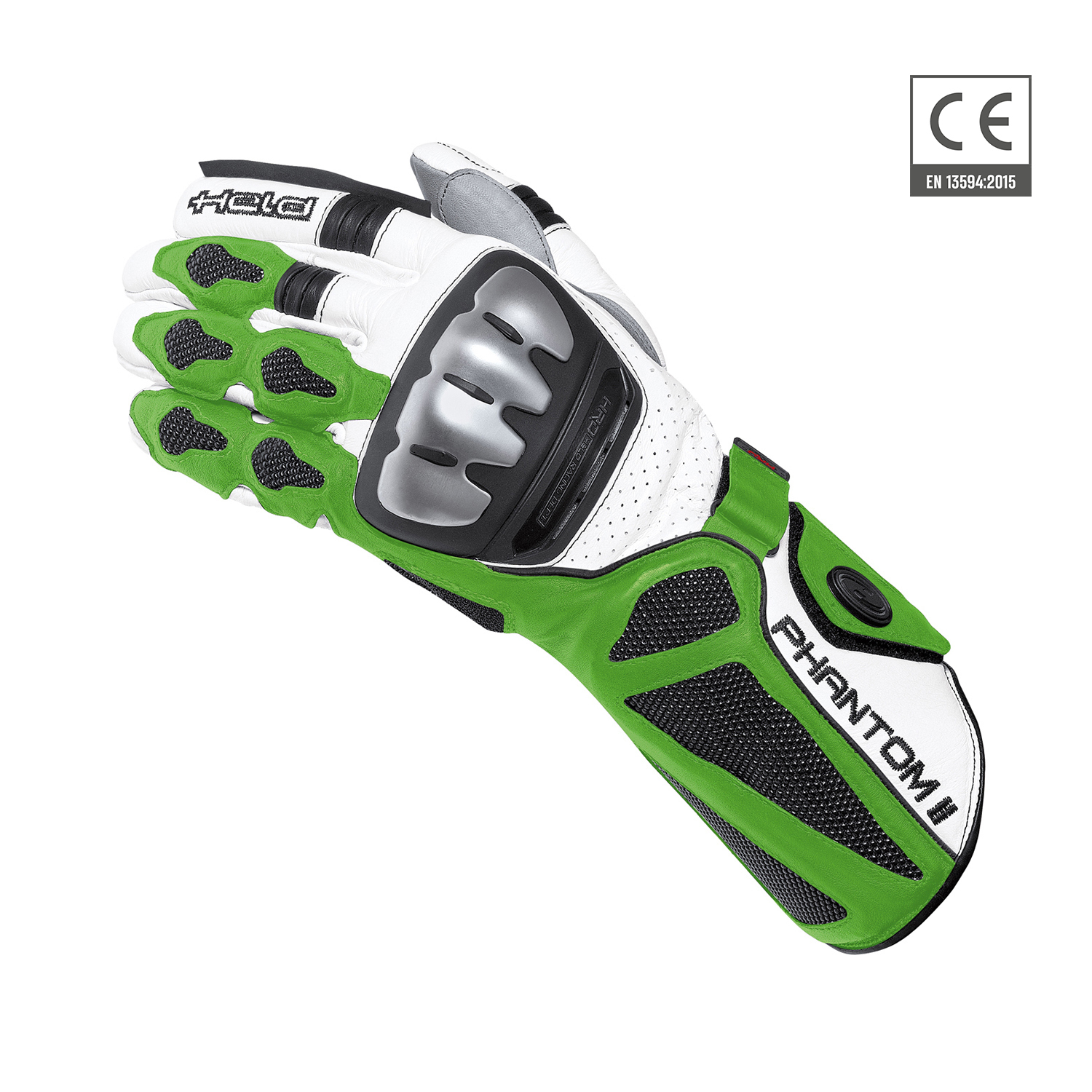Held Phantom II Gloves White-Green - 9
