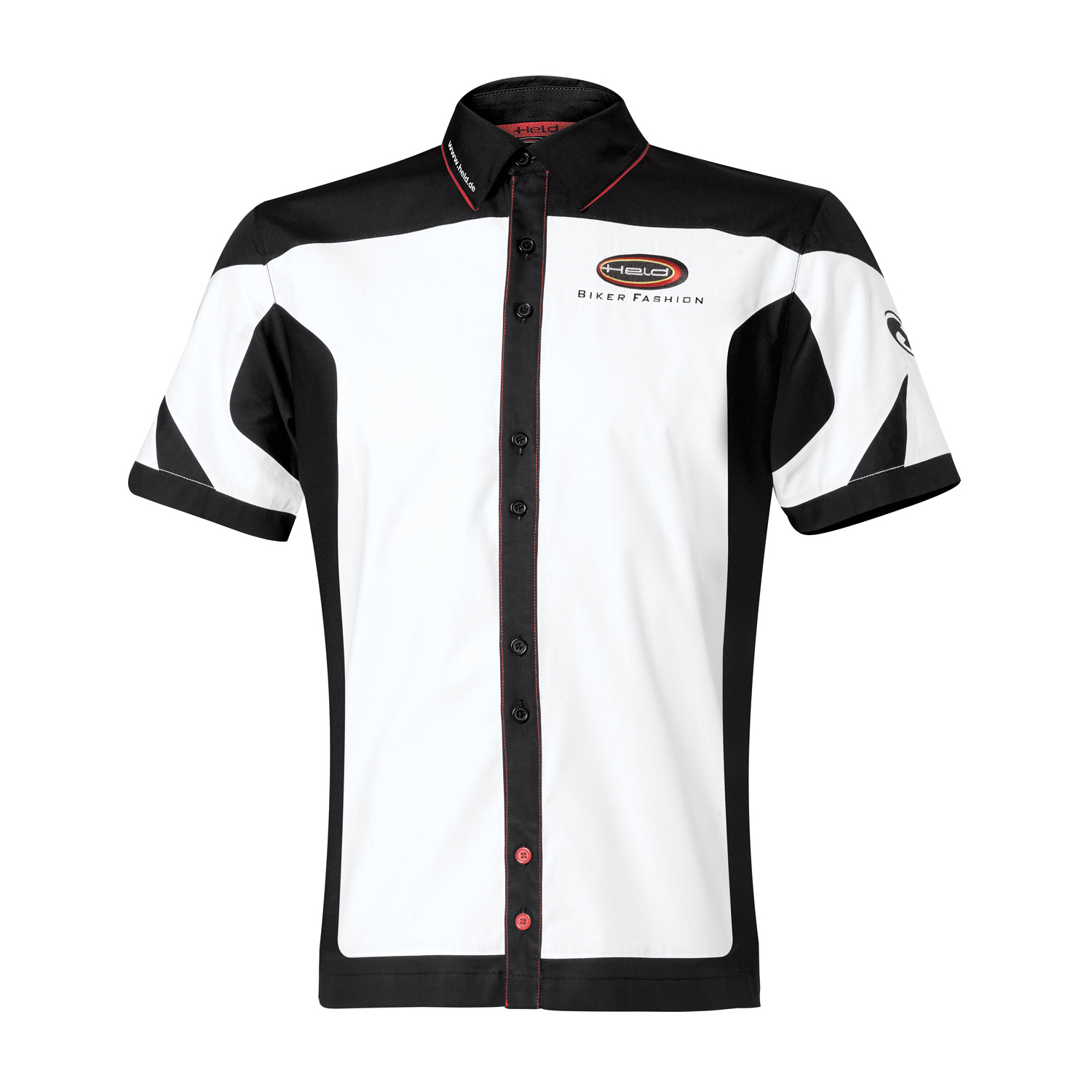 Held Team Cotton Shirt White-Black - Large