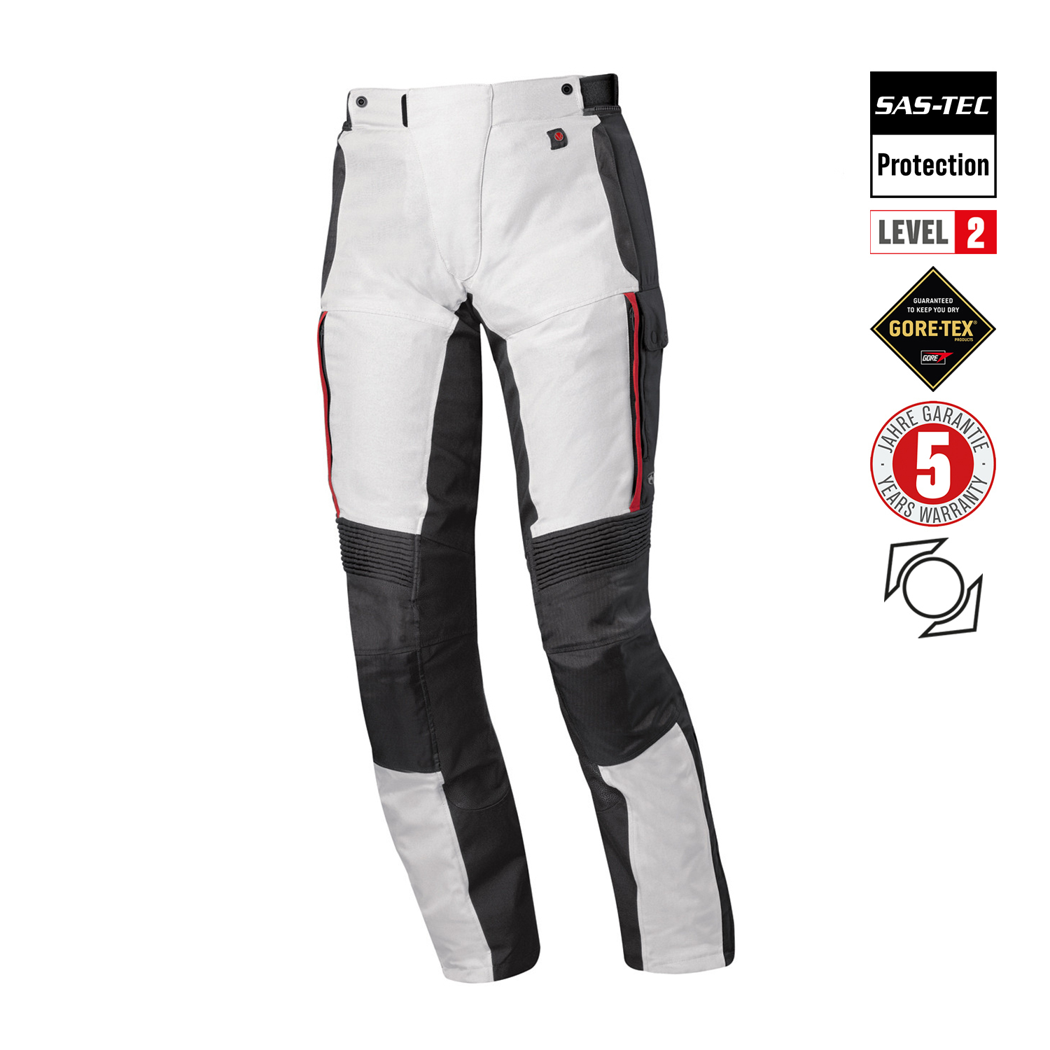 Held Torno II Pants Grey-Red - L-2XL