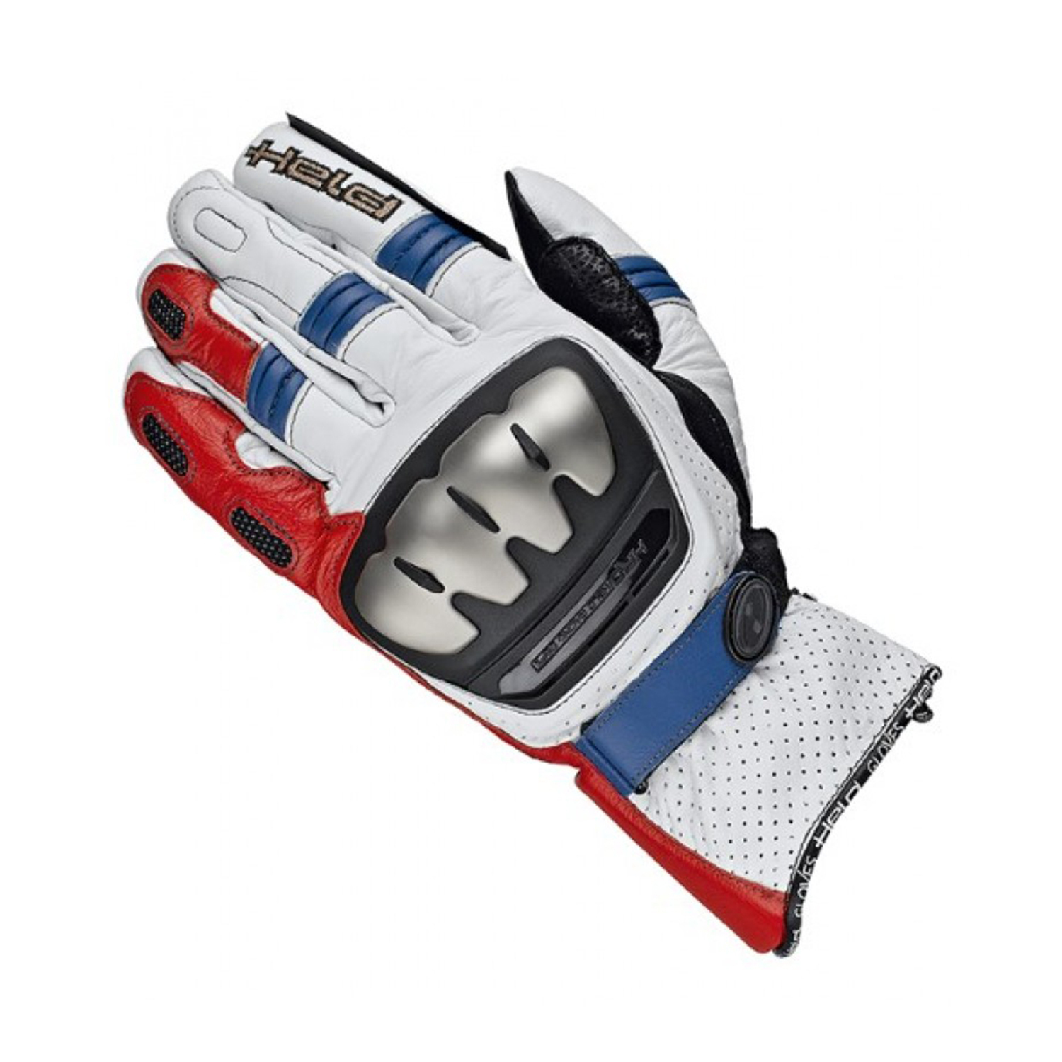 Held SR-X Gloves White-Red-Blue - 8