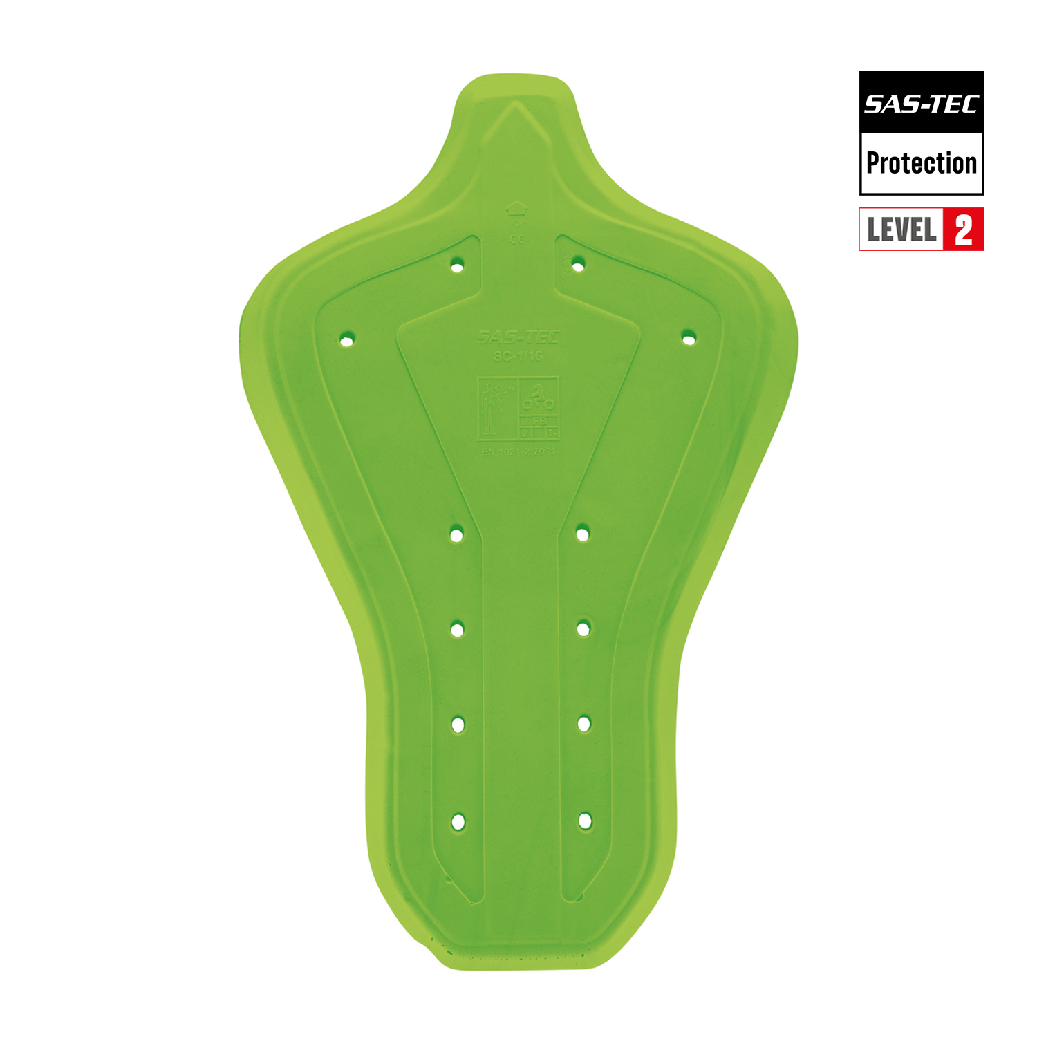 Held SAS-TEC CE Back Protector Green 9584 - Medium