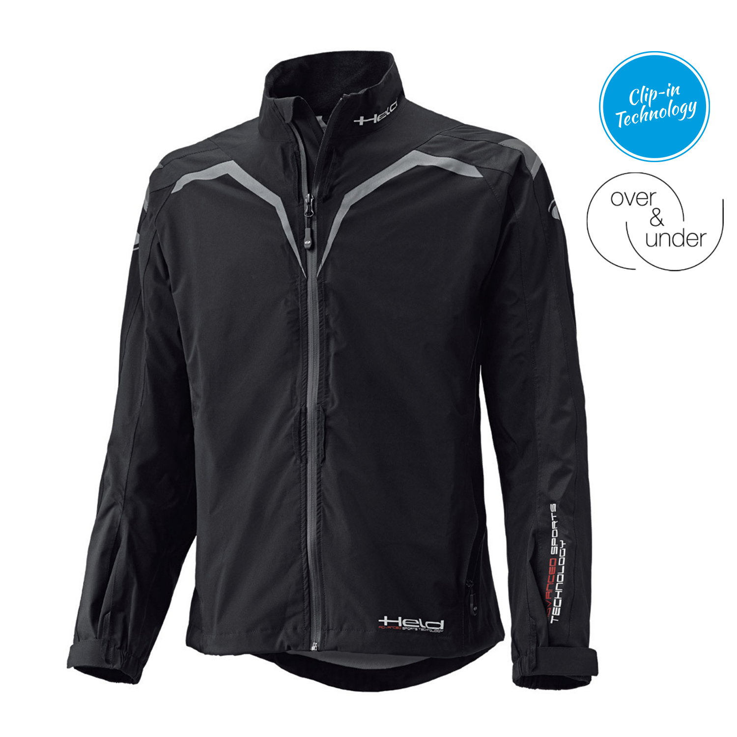 Held Rainblock Top Black-White - 2XL