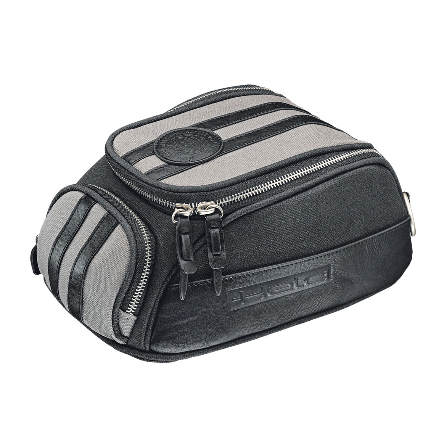 Held Canvas Magnetic Tank Bag Black-Grey - 4 liters