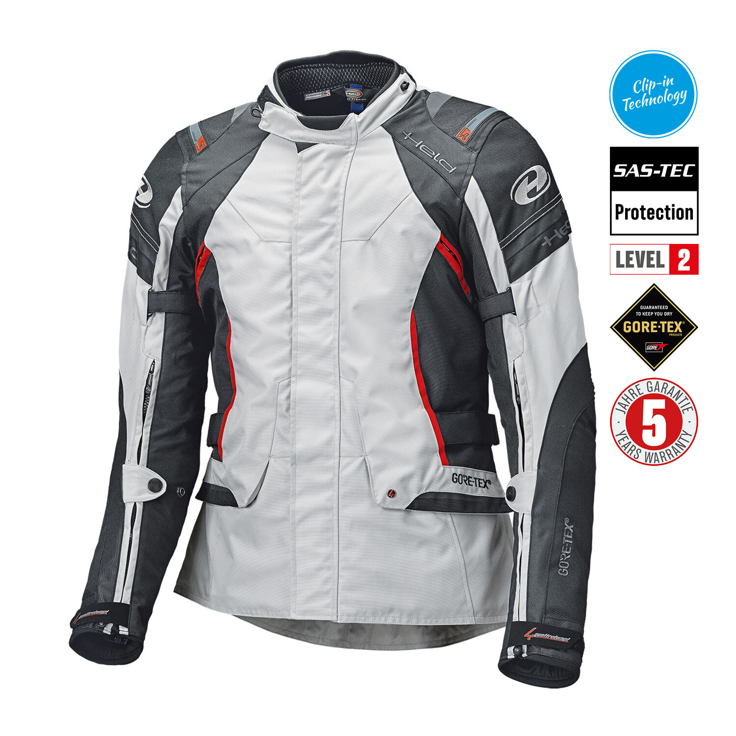 Held Molto Touring Jacket Grey-Black - 4XL