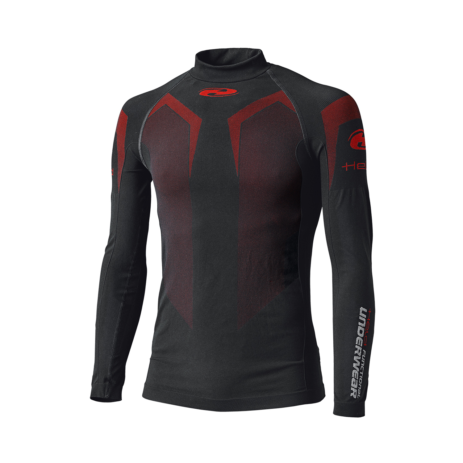 Held 3D Skin Warm Top Long Sleeves Black-Red - Medium