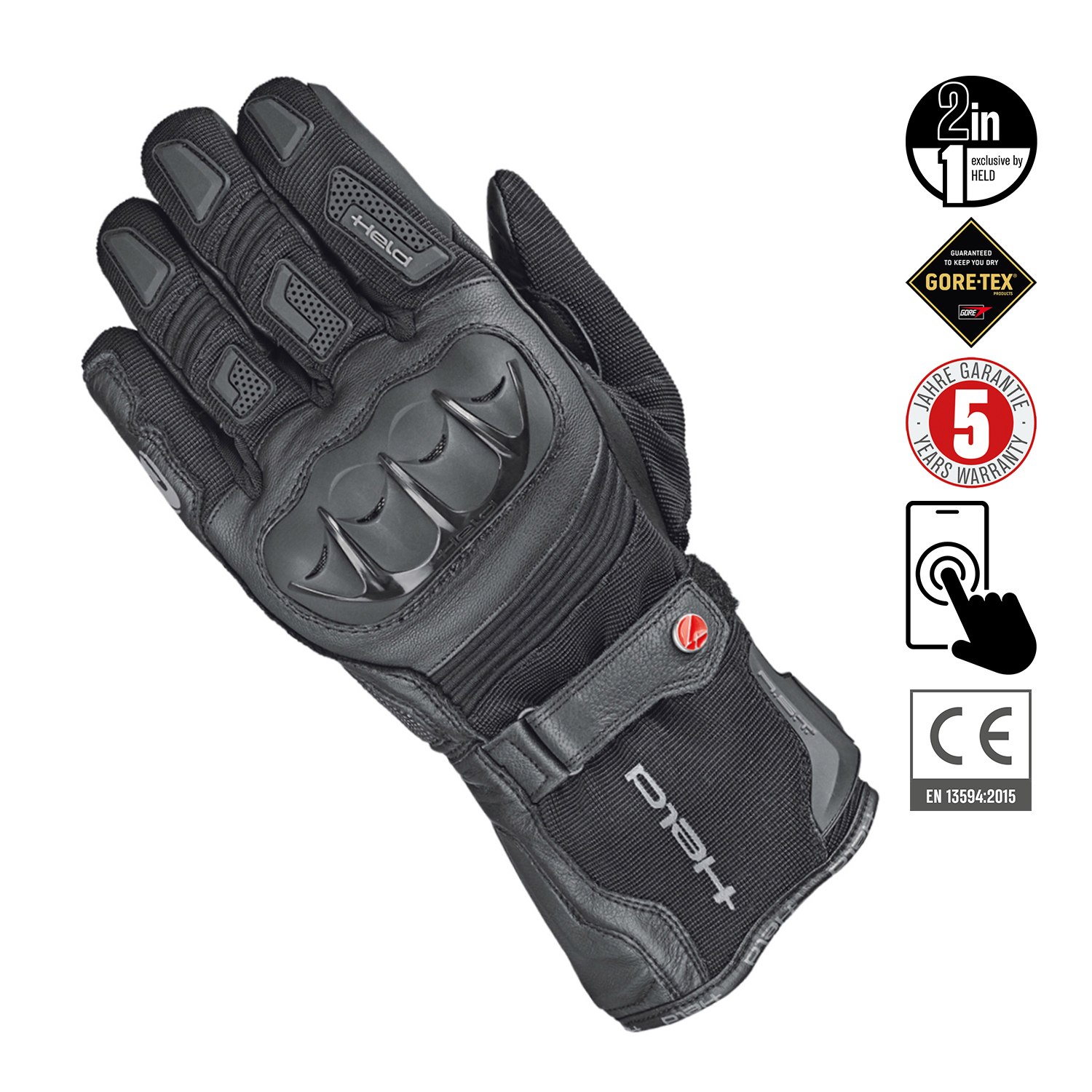 Held Sambia 2-in-1 Gloves Black - 8
