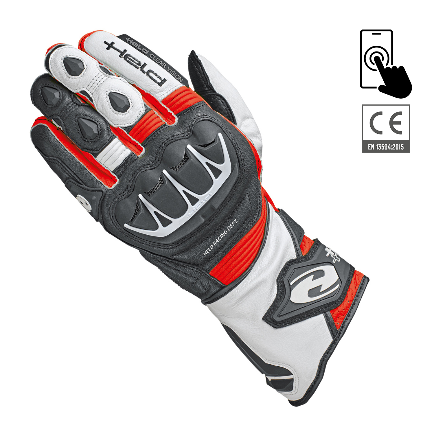 Held Evo Thrux II Gloves Black-Red - 11