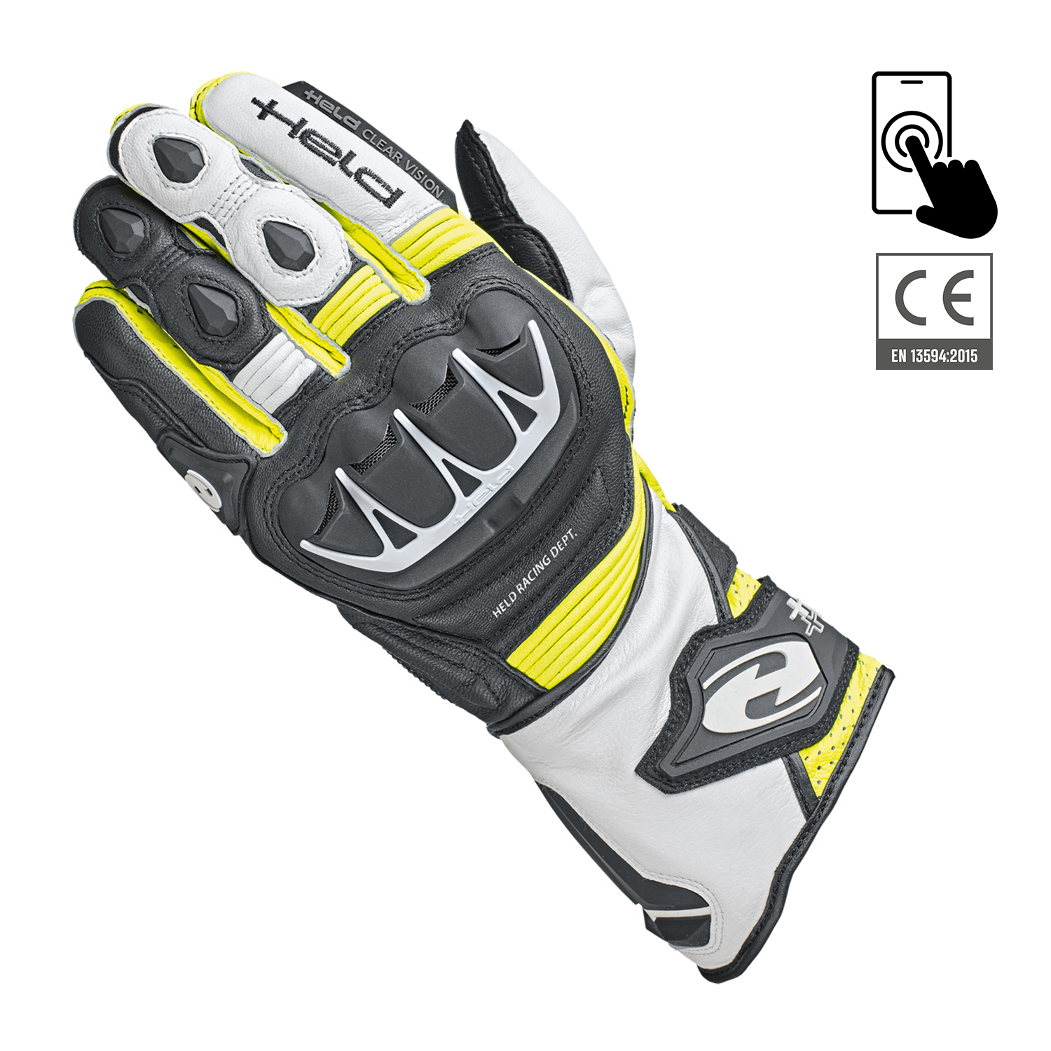 Held Evo Thrux II Gloves Black-Fluorescent Yellow - 8