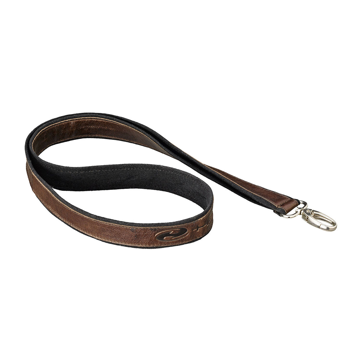 Held Leather Lanyard Necklace Brown