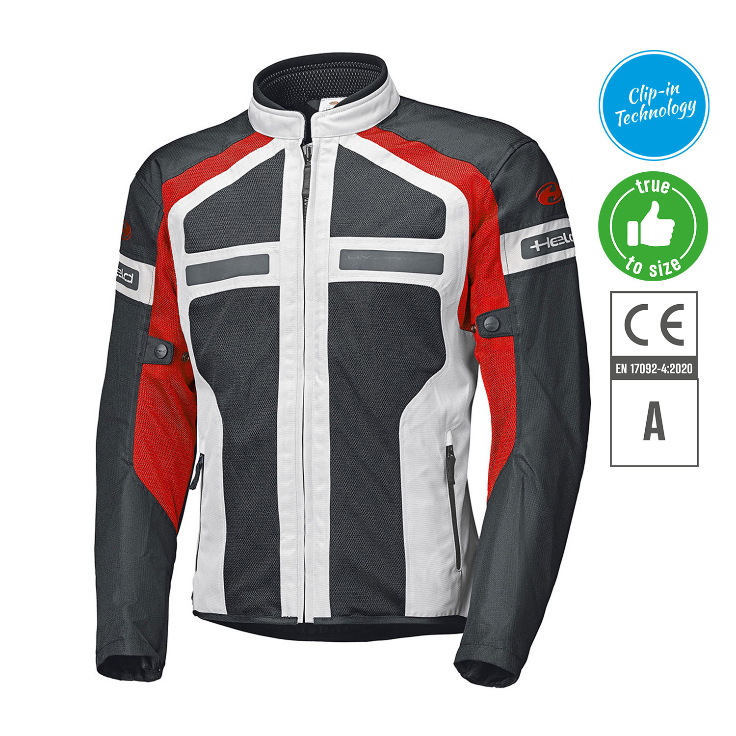 Held Tropic 3.0 Jacket Grey-Red - XL