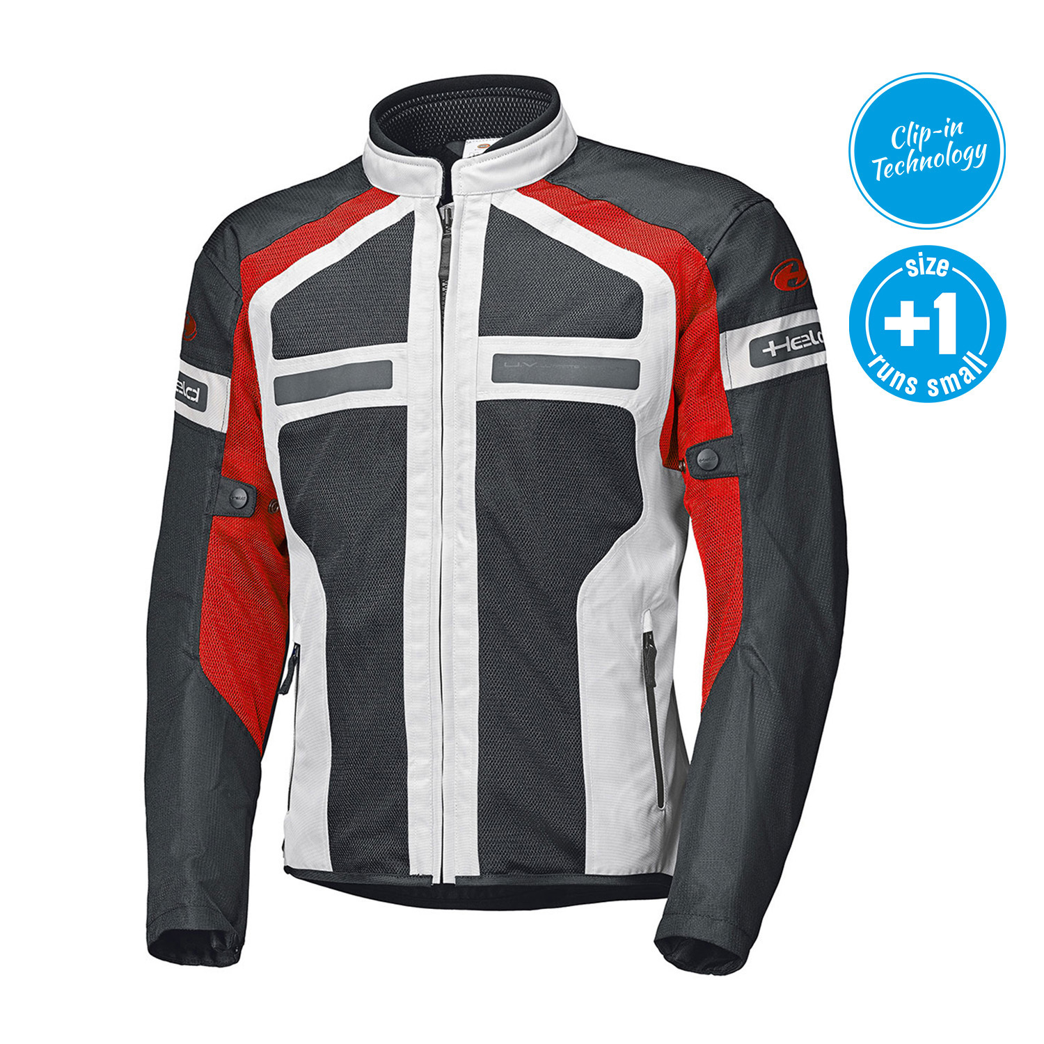 Held Tropic 3.0 Jacket Womens Grey-Red - D-2XL