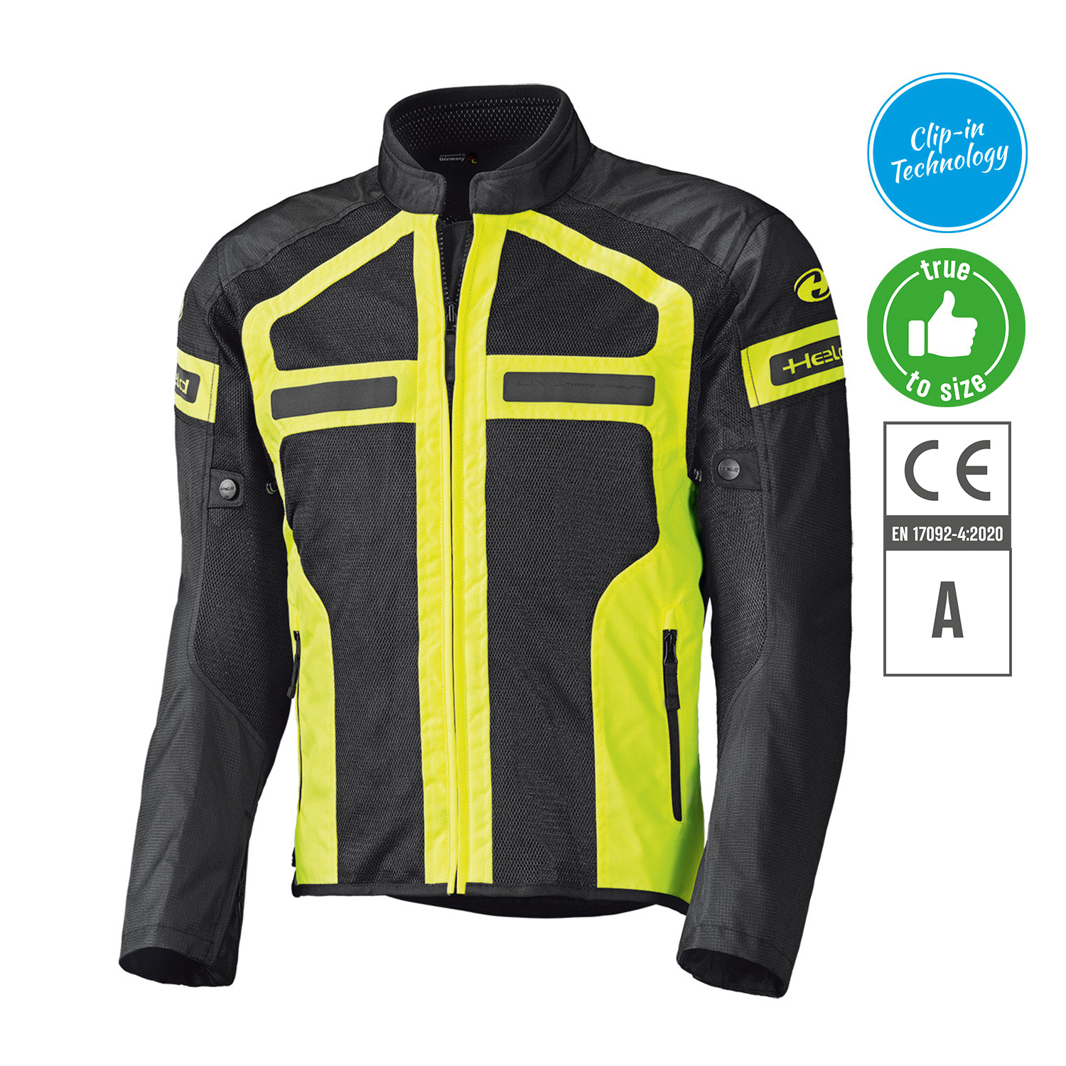 Held Tropic 3.0 Jacket Black-Fluorescent Yellow - 4XL