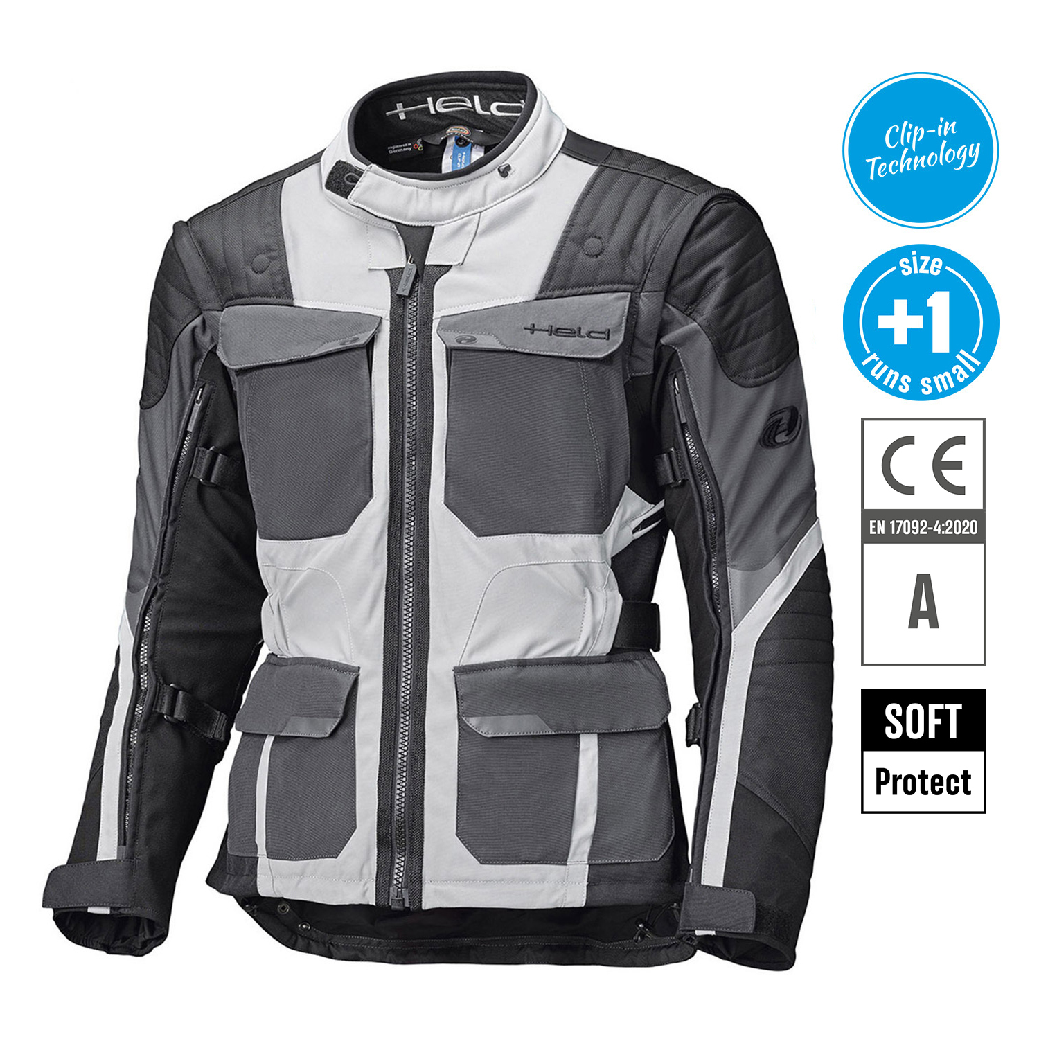 Held Mojave Top Jacket Grey-Black-4XL
