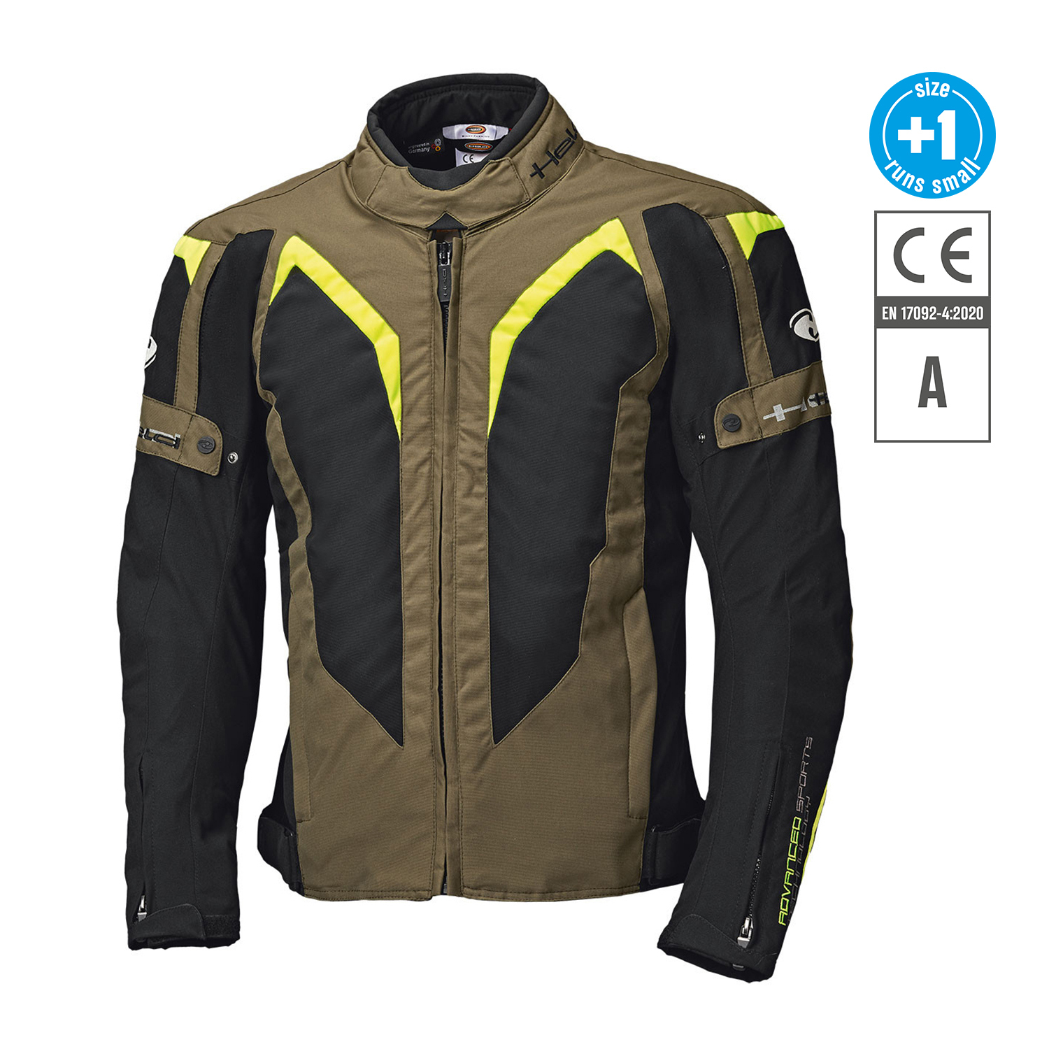 Held Zelda Jacket Military Green-Fluorescent Yellow - Large