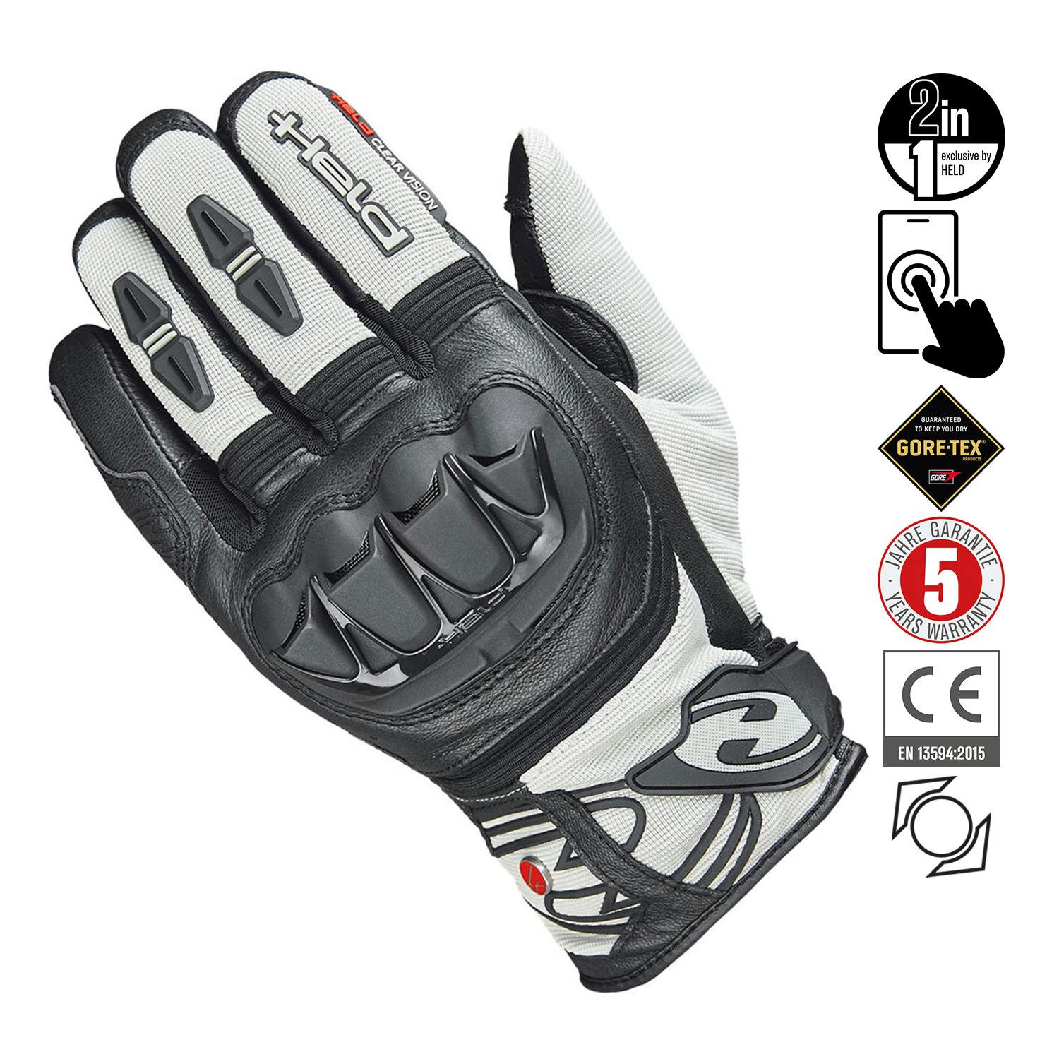 Held Sambia 2-in-1 Evo Gloves Grey-Black - K-11