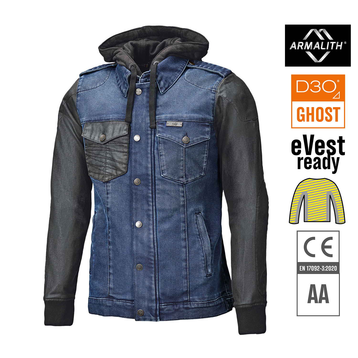 Held Petrol Urban Jacket Blue-Black - 5XL
