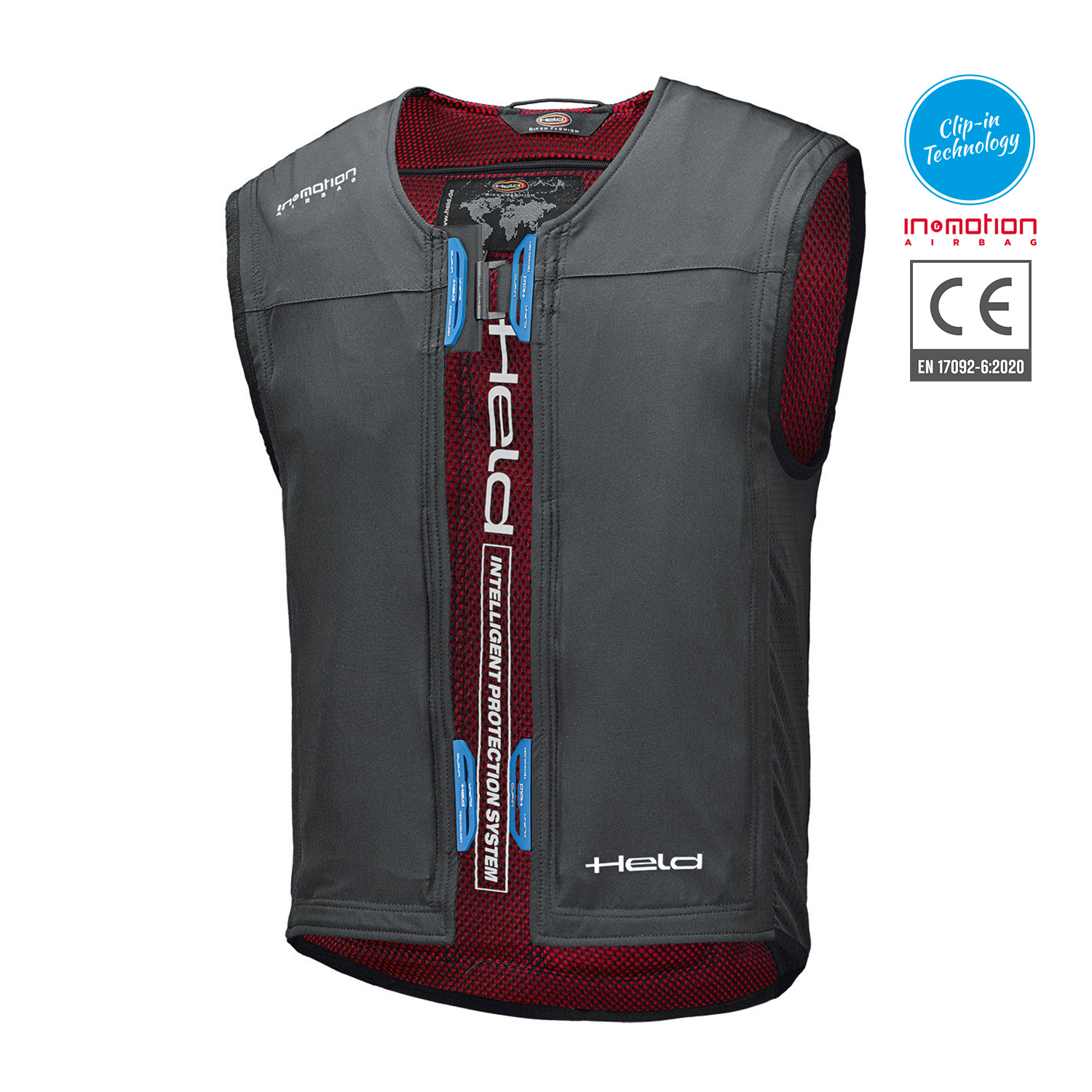 Held eVest Clip-In Electronic Airbag System Black - 3XL