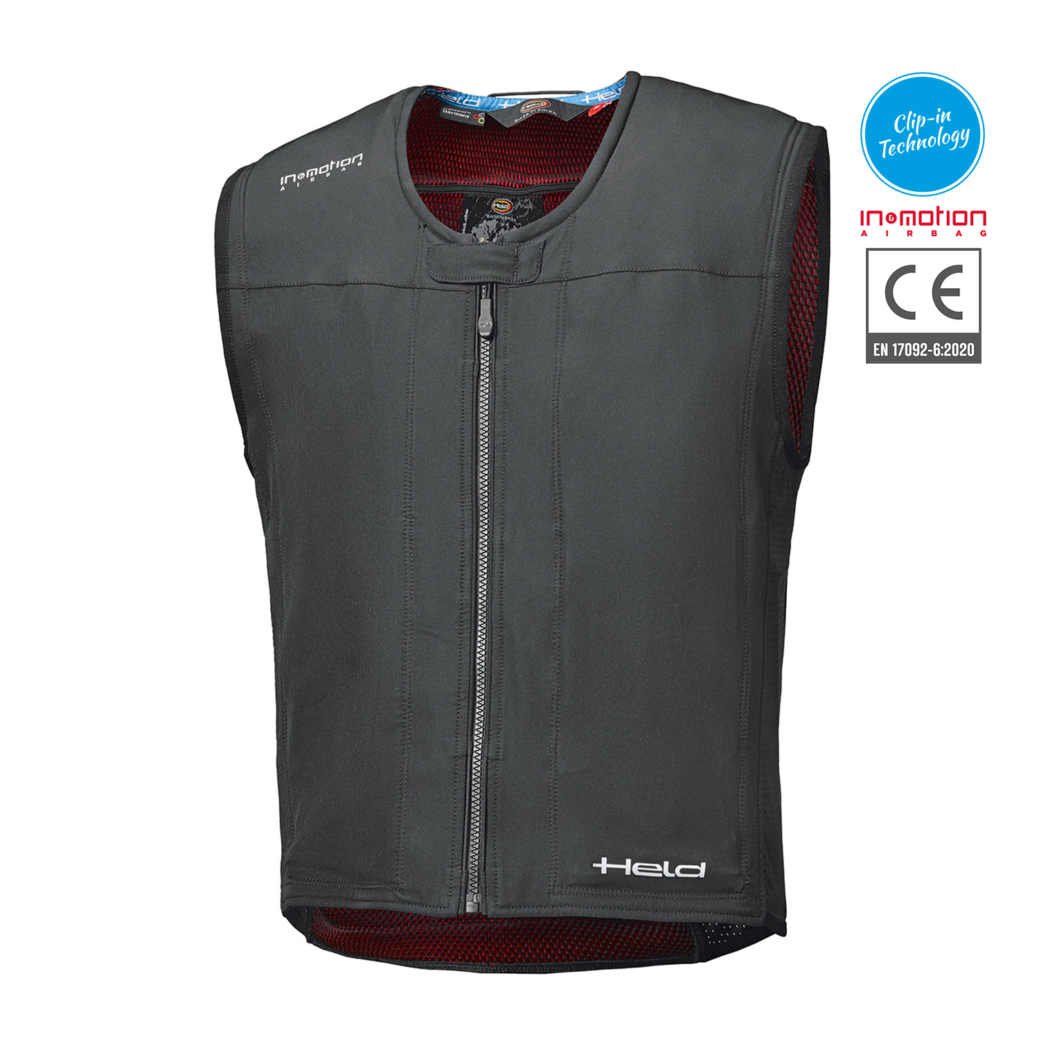 Held eVest and In&box Electronic Airbag System Black - 4XL