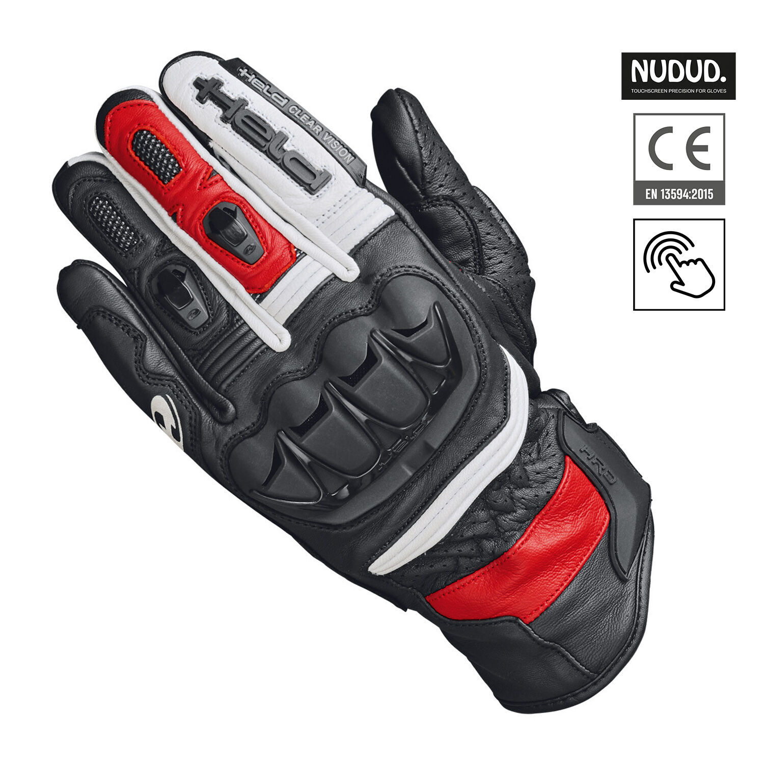 Held Misawa Gloves Black-White-Red - 8
