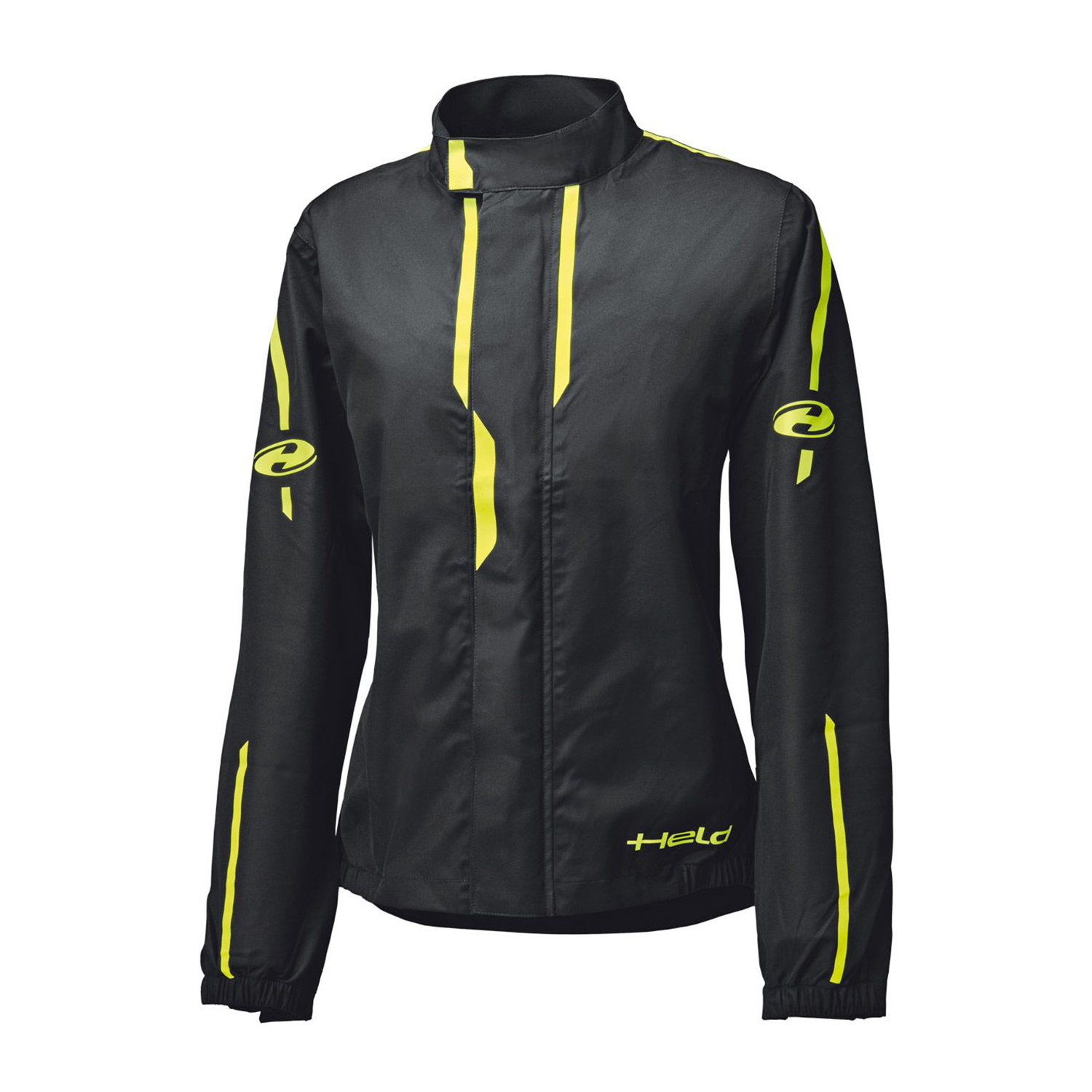 Held Rainstorm Top Womens Black-Fluorescent Yellow - D-Large