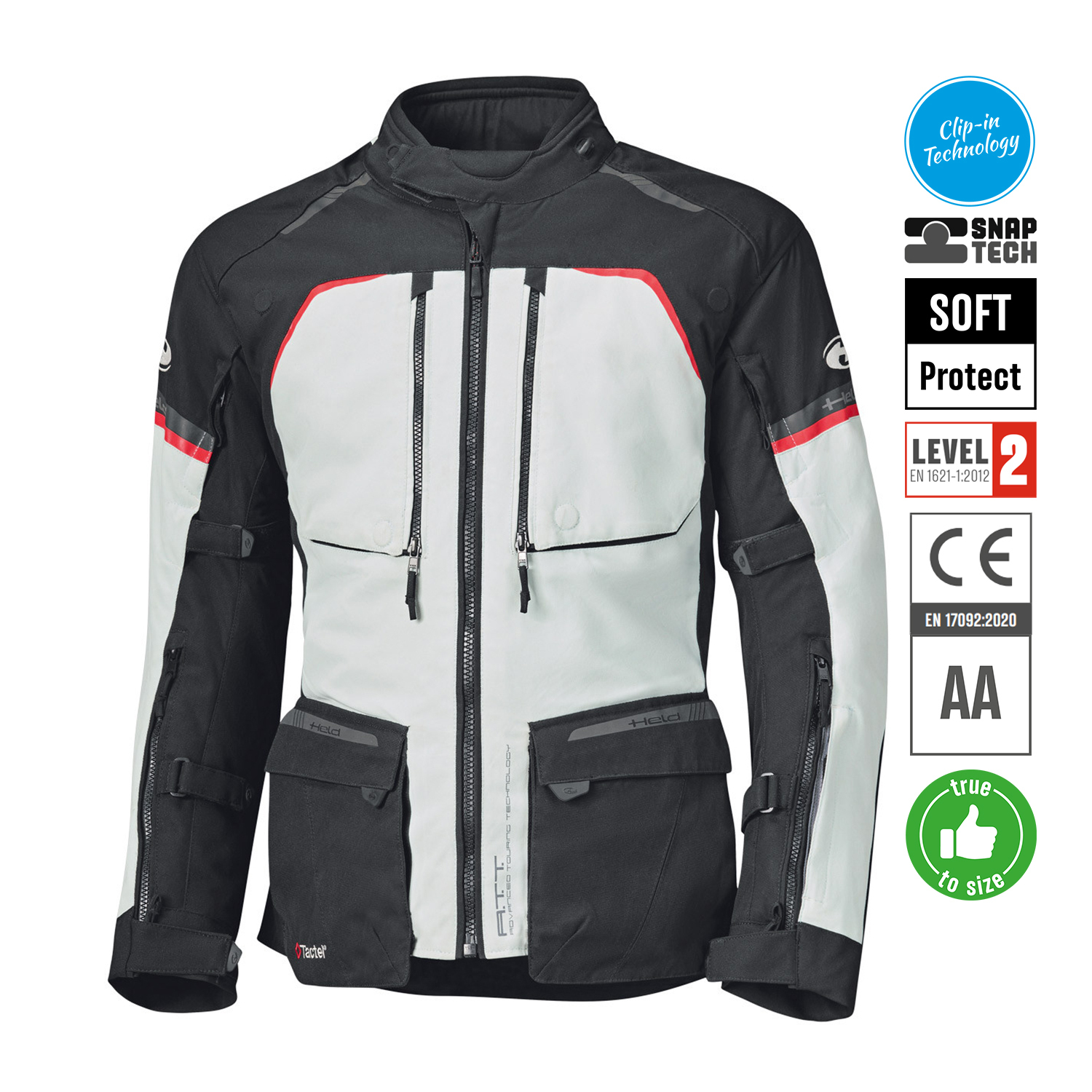 Held Tridale Jacket Grey-Black - Medium