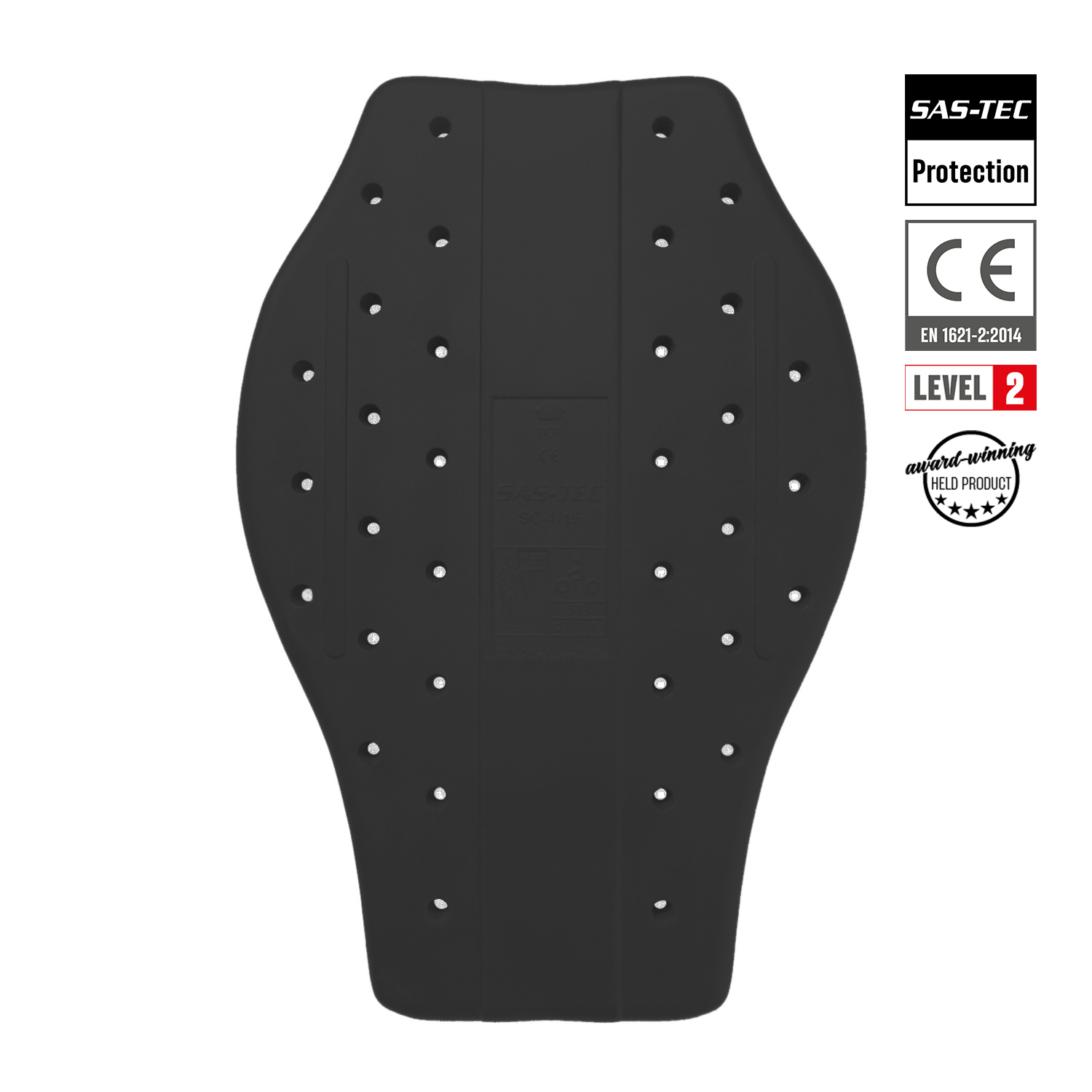 Held SAS-TEC Back Protector Black - Medium