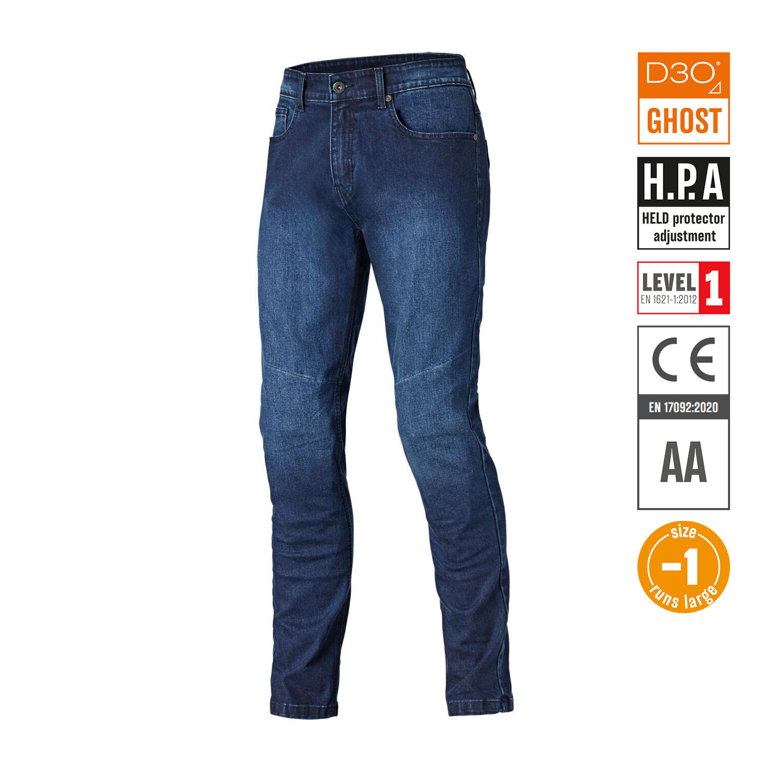 Held Stockton Cordura Jeans Blue Straight - W33 L32