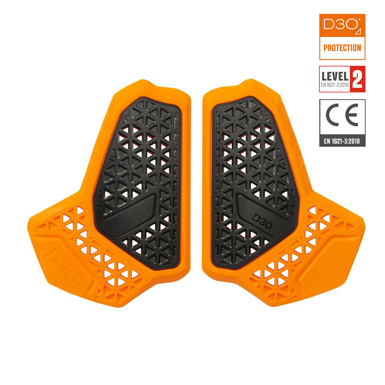 Held D3O CP2 Divided Chest Protector 2pcs Orange 92526