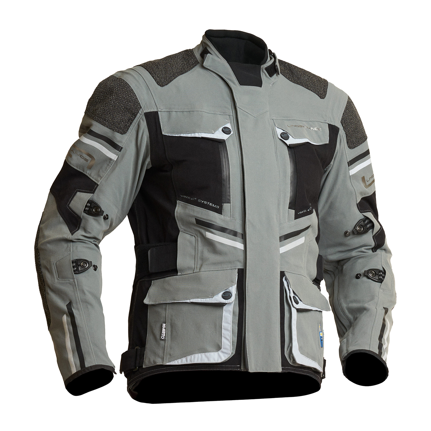 Lindstrands Sunne Textile Jacket Grey-Black - 56