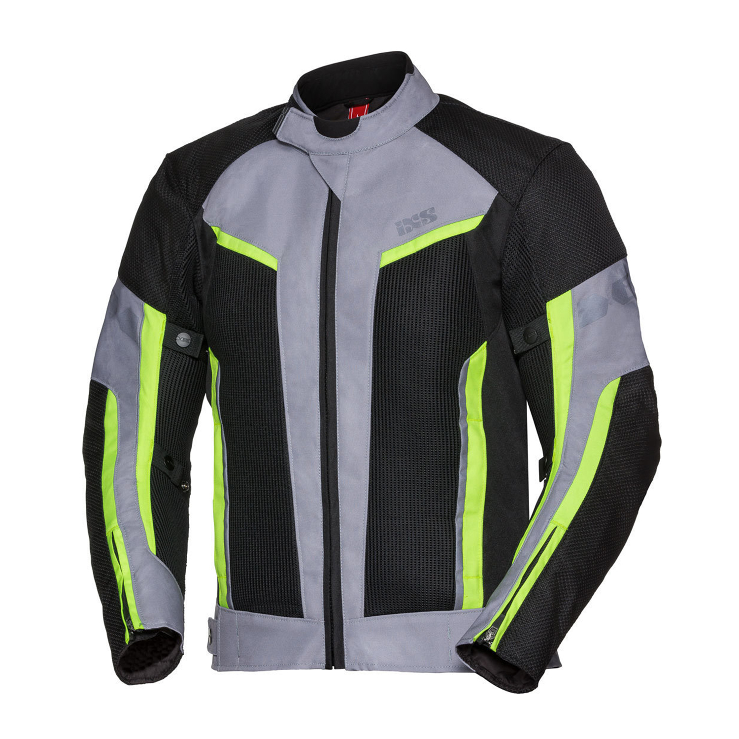 iXS Ashton-Air Sport Jacket Black-Grey-Yellow - XL