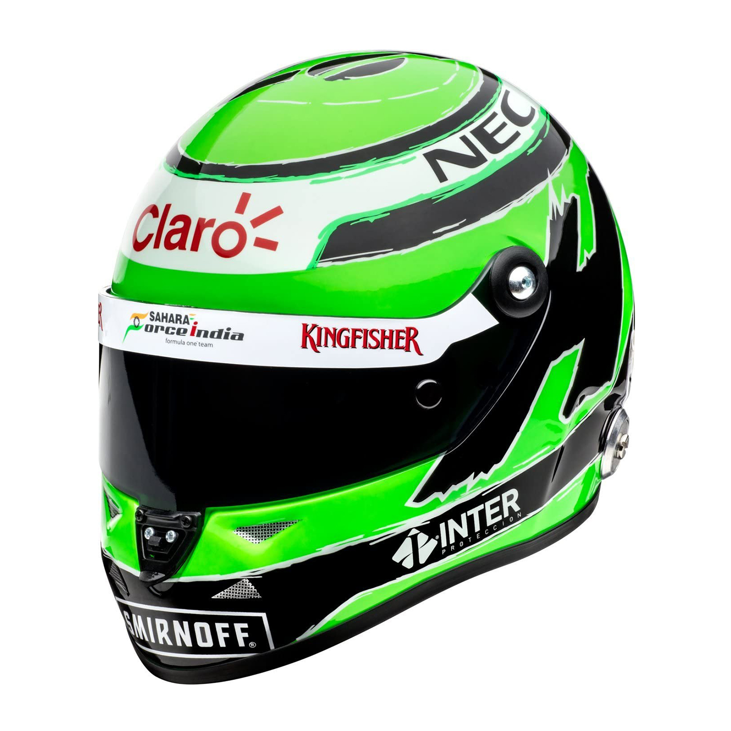 Miniature Schuberth Nico Hulkenberg F1 2016 Helmet - 1/2 Scale