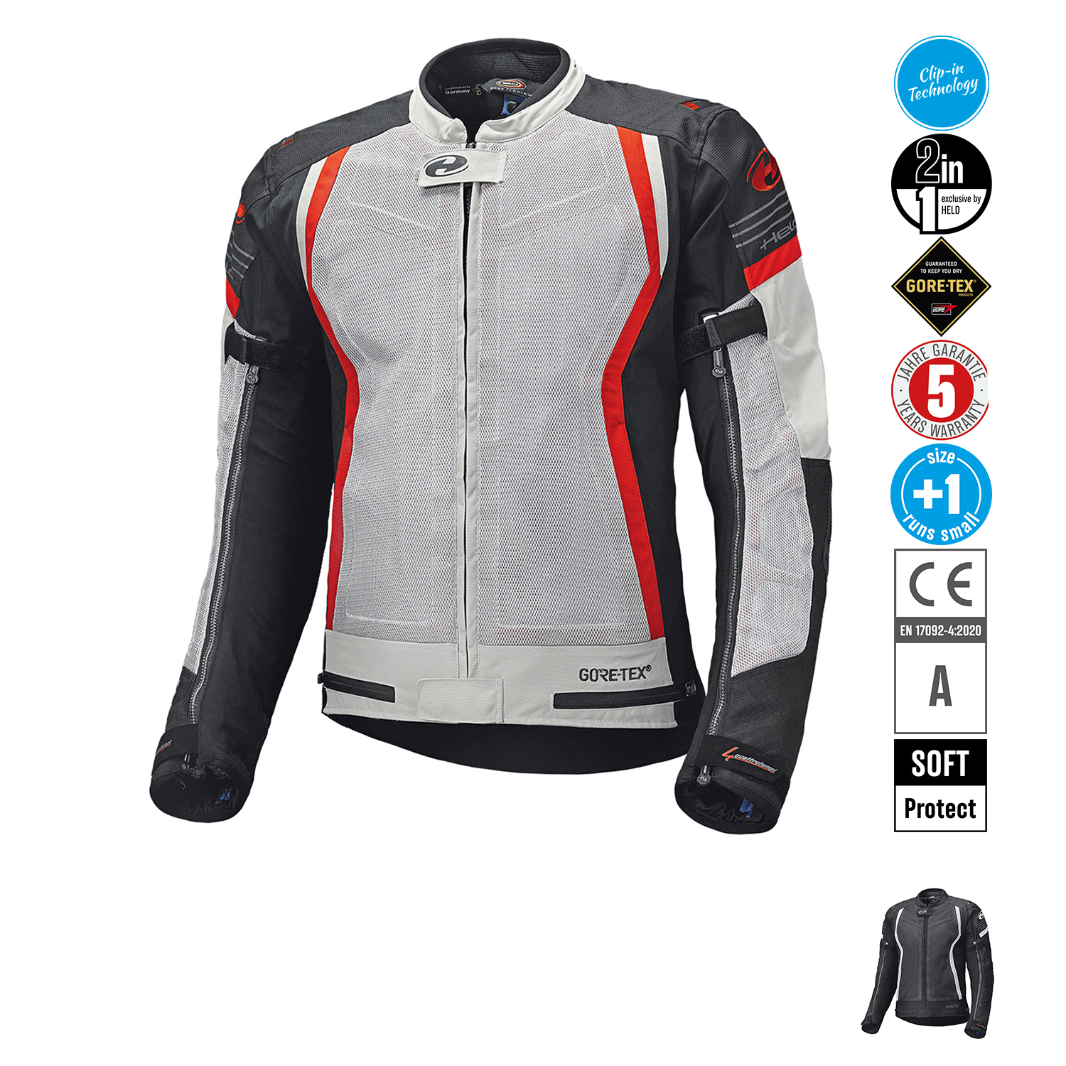 Held AeroSec GTX 2in1 Touring Jacket - Available in Various Colours and Sizes