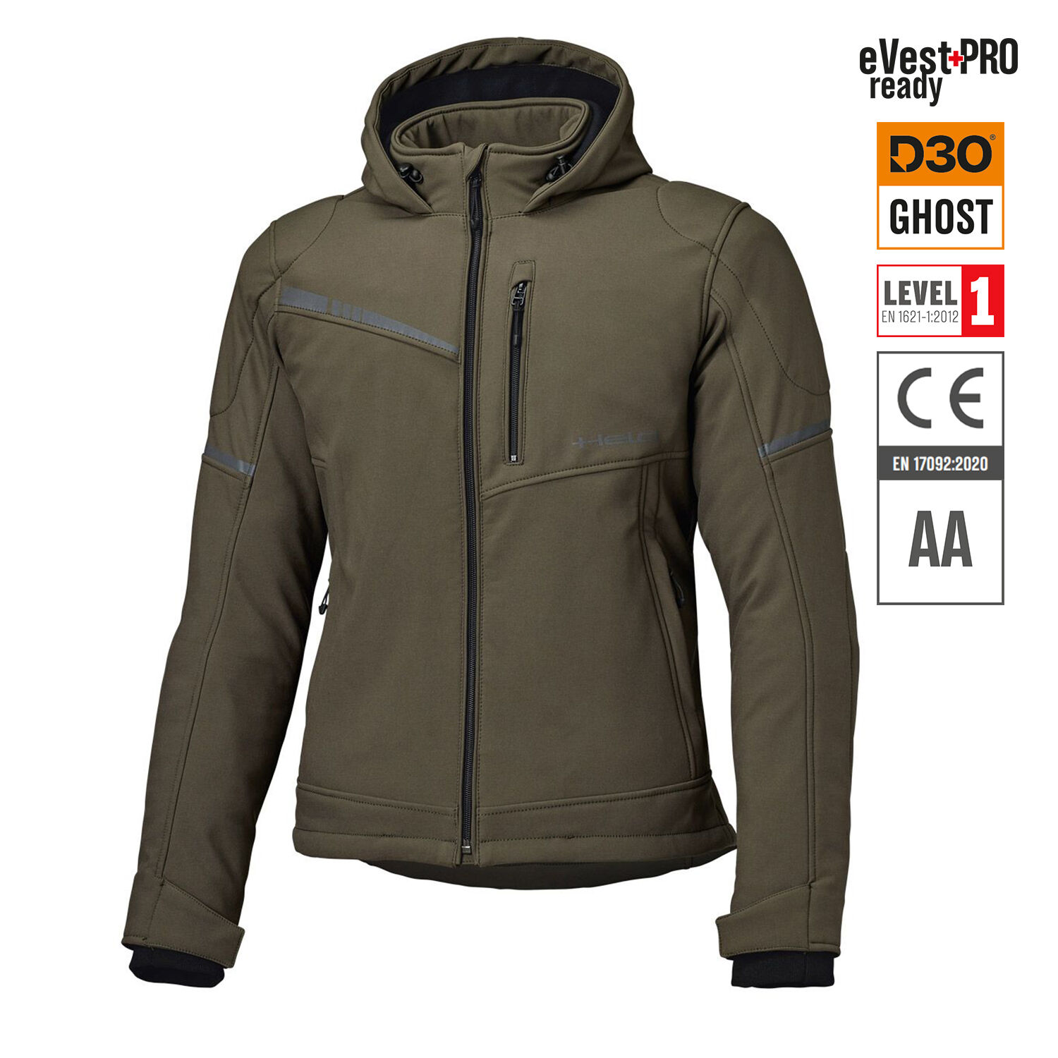 Held Curb Softshell Jacket Military Green - Available in Various Sizes