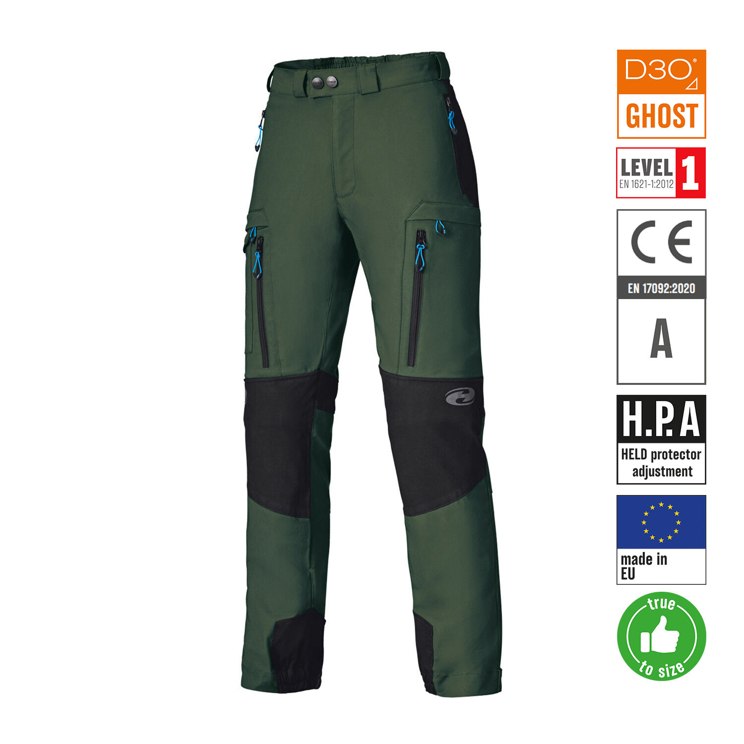 Held Dragger Pants Military Green - Available in Various Sizes