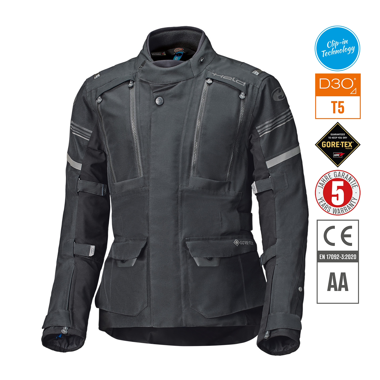 Held Omberg Gore-Tex Jacket Black - Available in Various Sizes