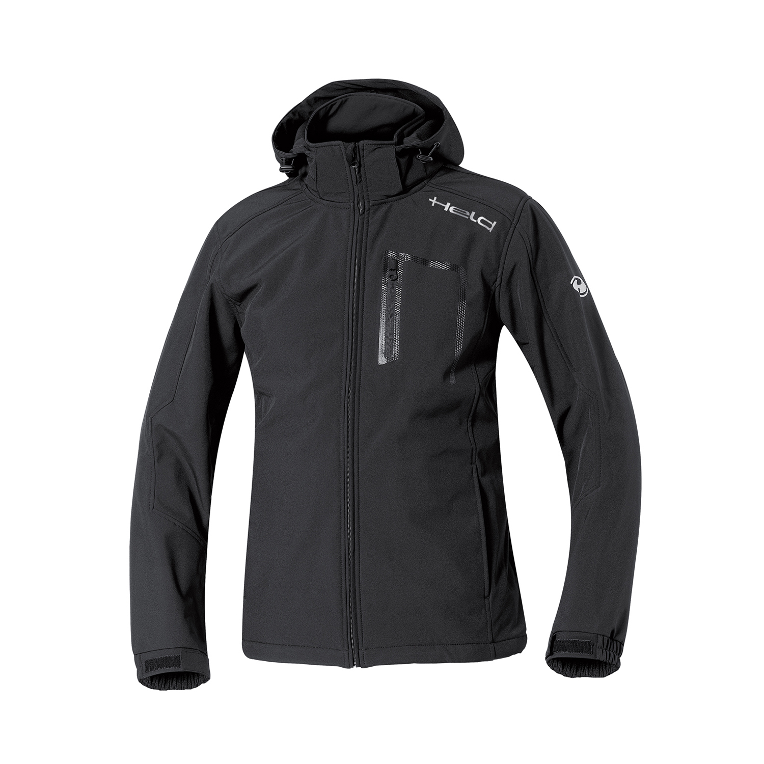 Held Softshell Zip Hood Jacket Black - Available in Various Sizes