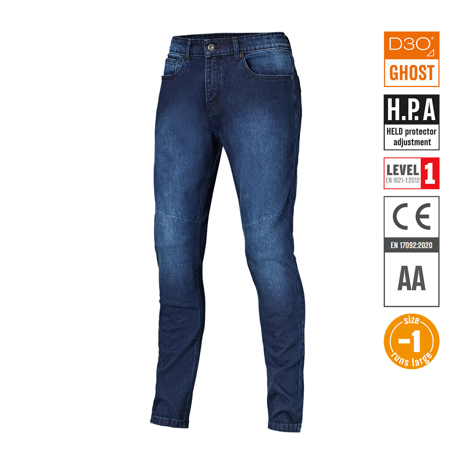 Held Stockton Cordura Jeans Blue Slim - Available in Various Sizes