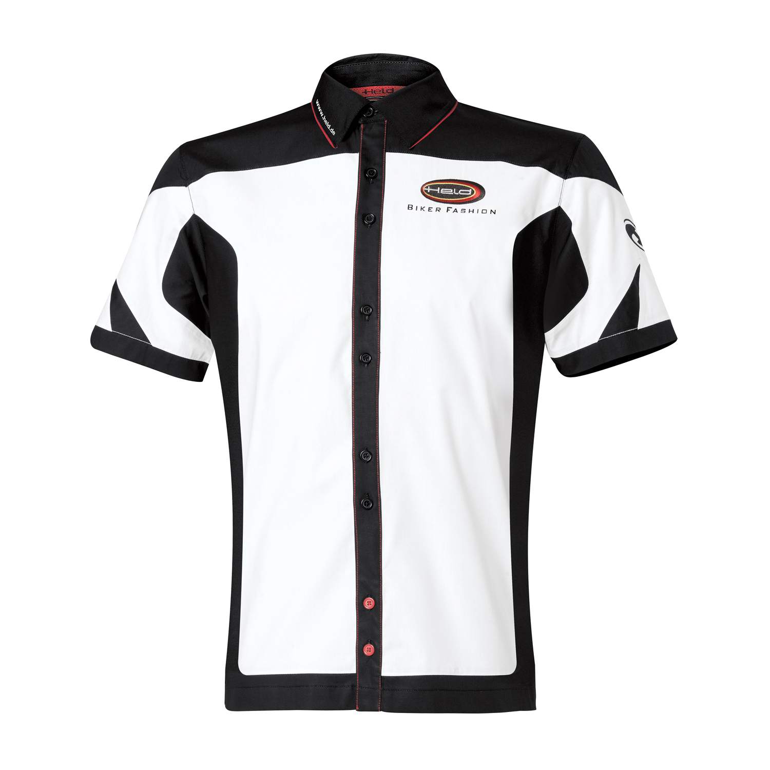 Held Team Cotton Shirt White-Black - Available in Various Sizes