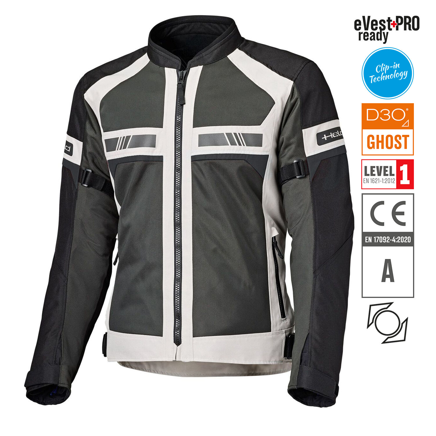 Held Tropic 4.0 Jacket Grey-Black - Available in Various Sizes