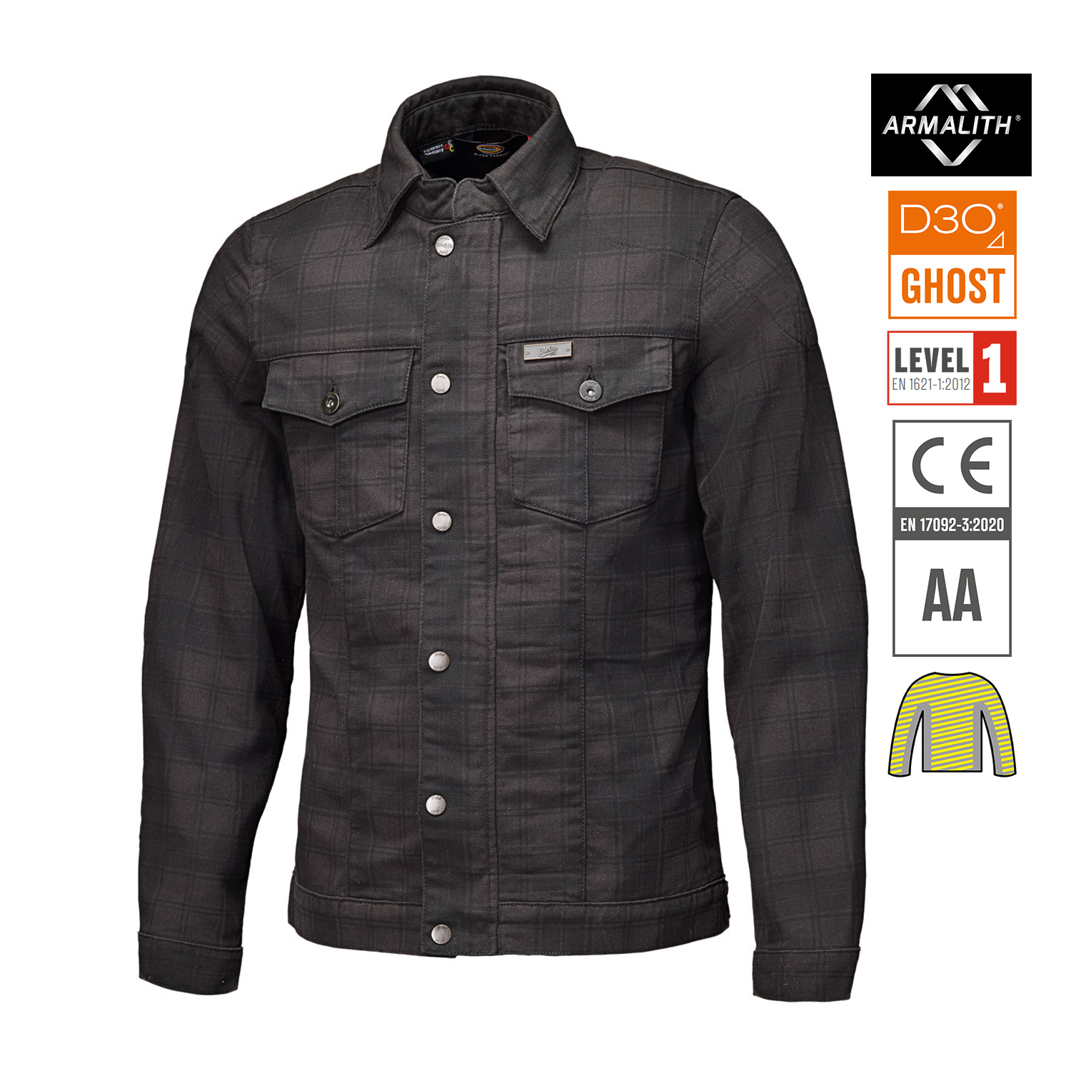 Held Woodland Armalith Jacket Black-Grey - Available in Various Sizes
