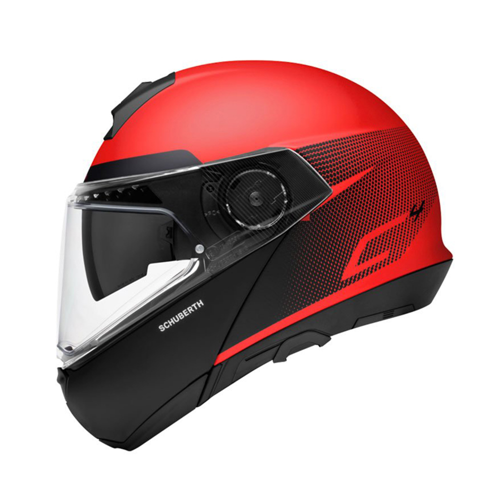 Schuberth C4 Helmet Resonance Red - Available in Various Sizes